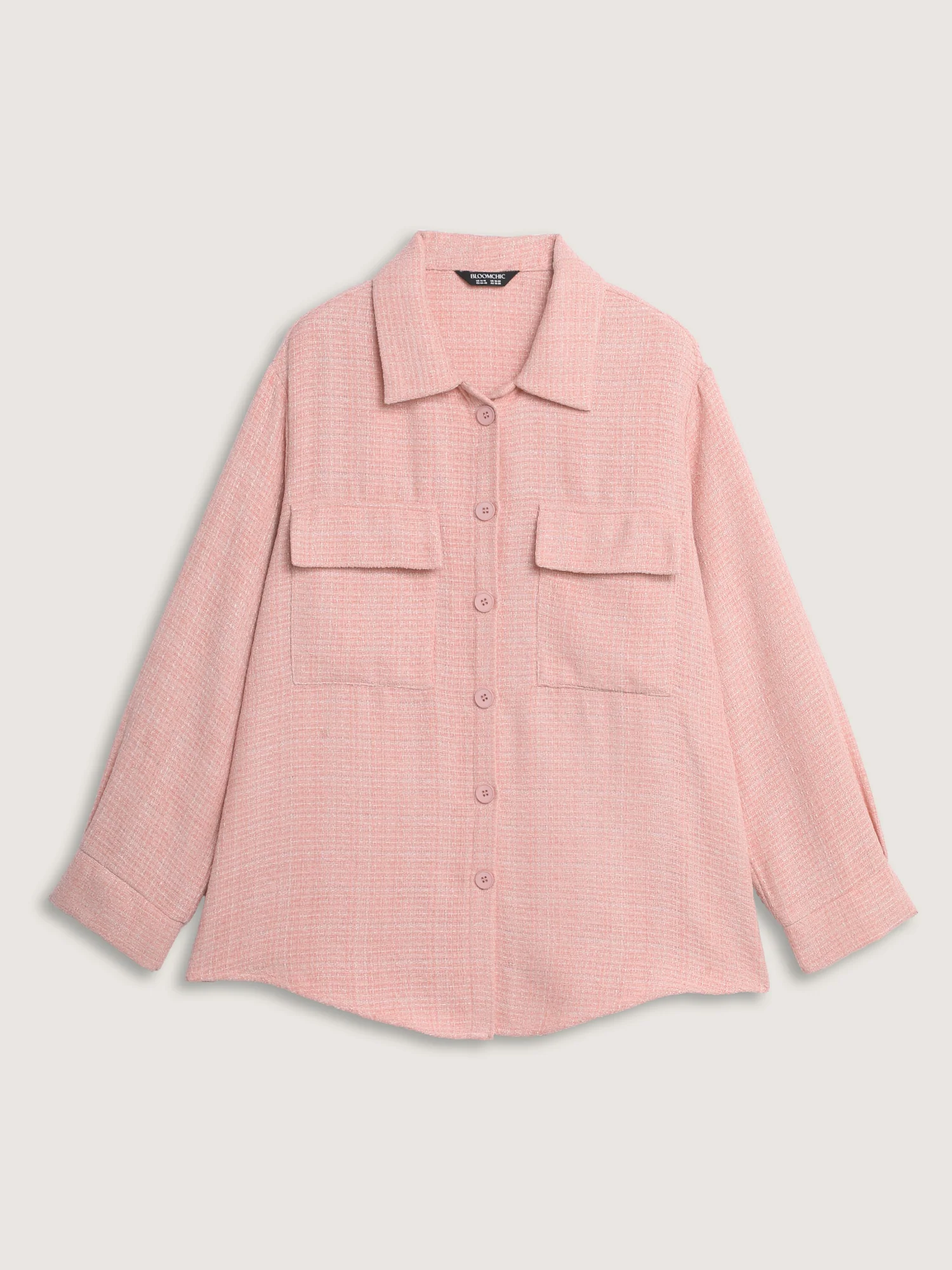 Chest Flaps Textured Button-Down Jacket - Image 9