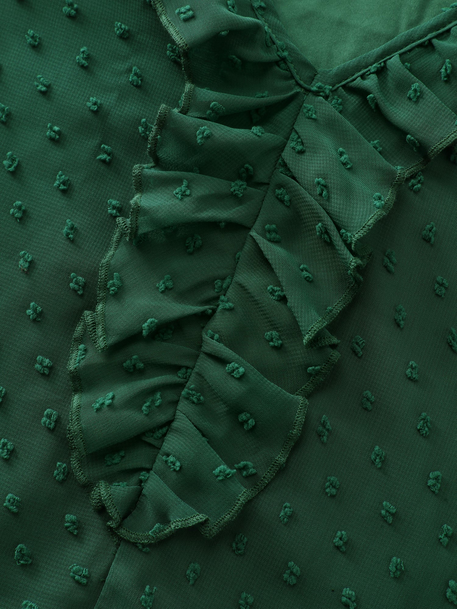 Chiffon Jacquard Layered Sleeve Blouse - Image 6
