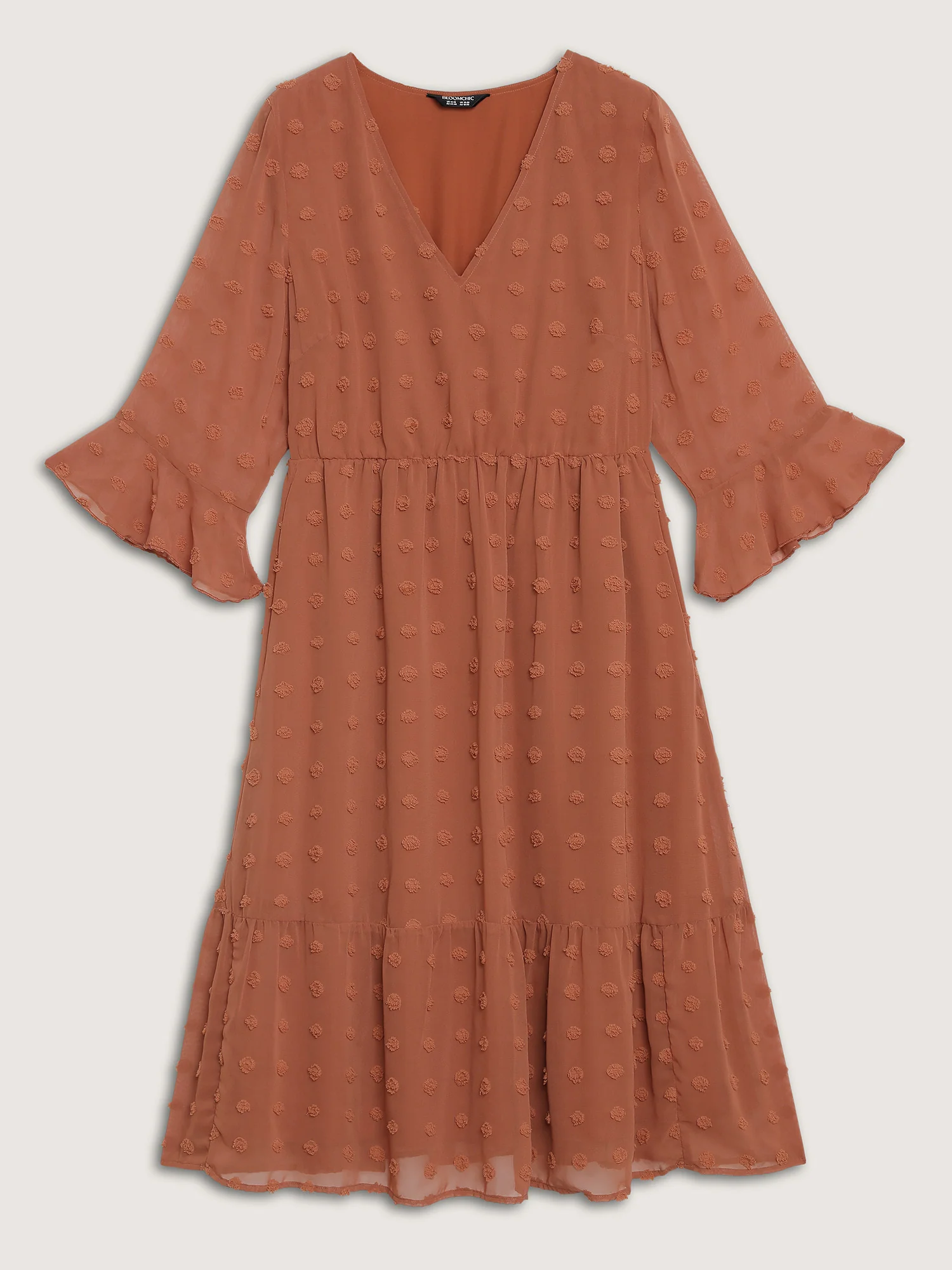 Chiffon Textured Semi Sheer Maxi Dress - Image 7