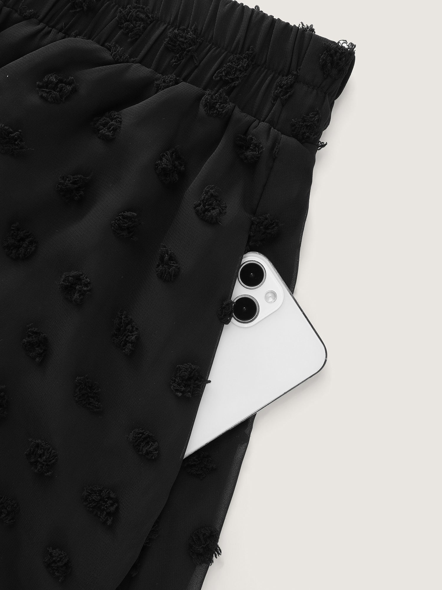Chiffon Textured Stretchy Waist Maxi Skirt - Image 6