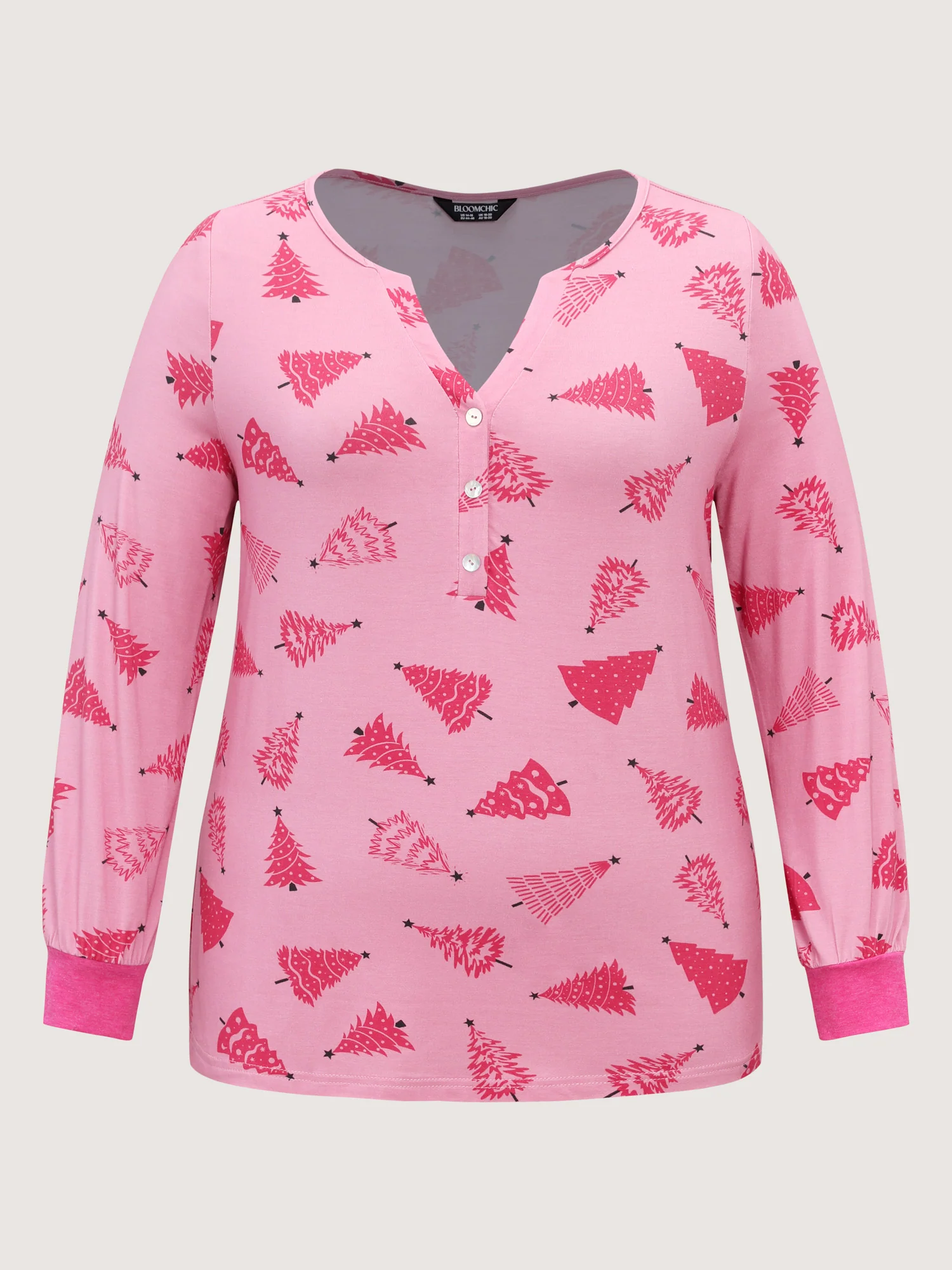 Christmas Tree Buttons Loungewear Set - Image 10