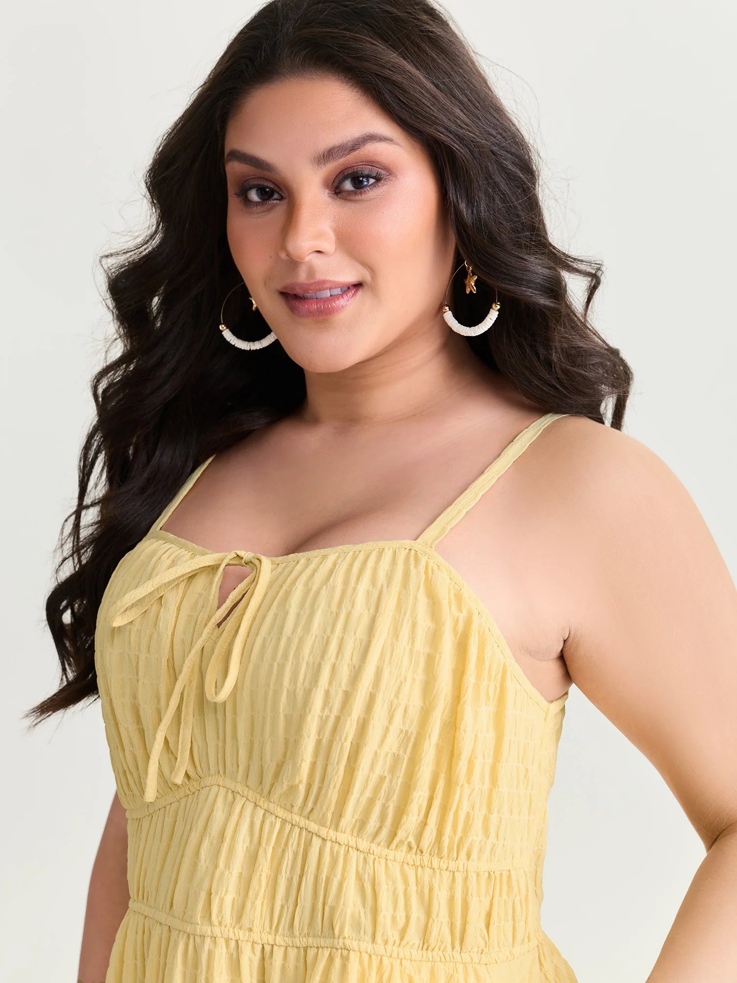 Cinched-Waist Ruffled Hem Mini Dress - Image 2