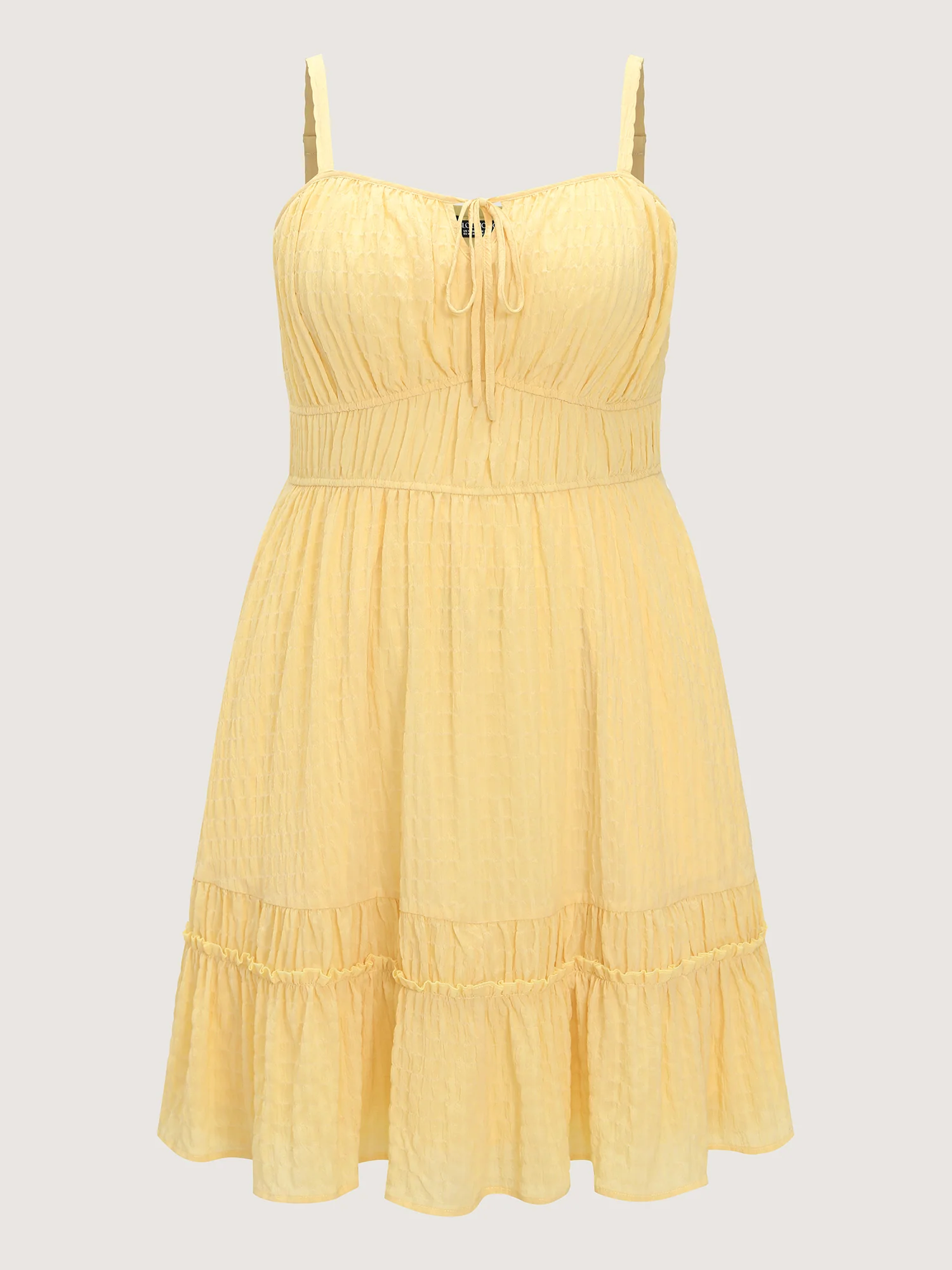 Cinched-Waist Ruffled Hem Mini Dress - Image 7