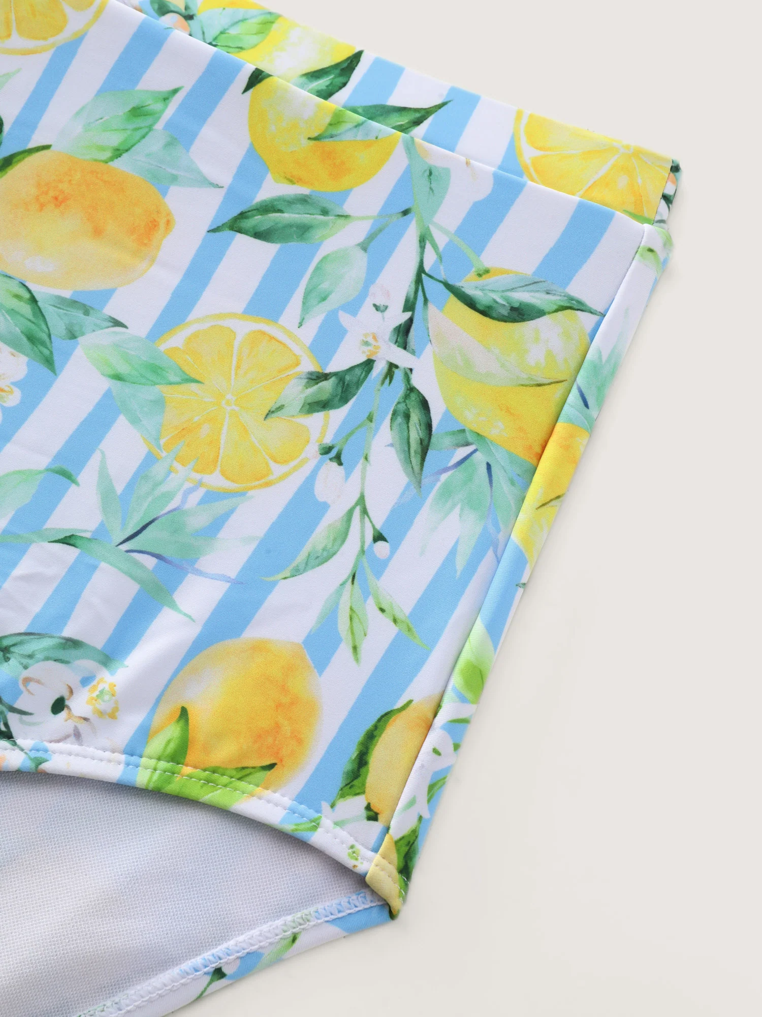 Citrus Fruit Print Fit And Flare Swim Dress - Image 11