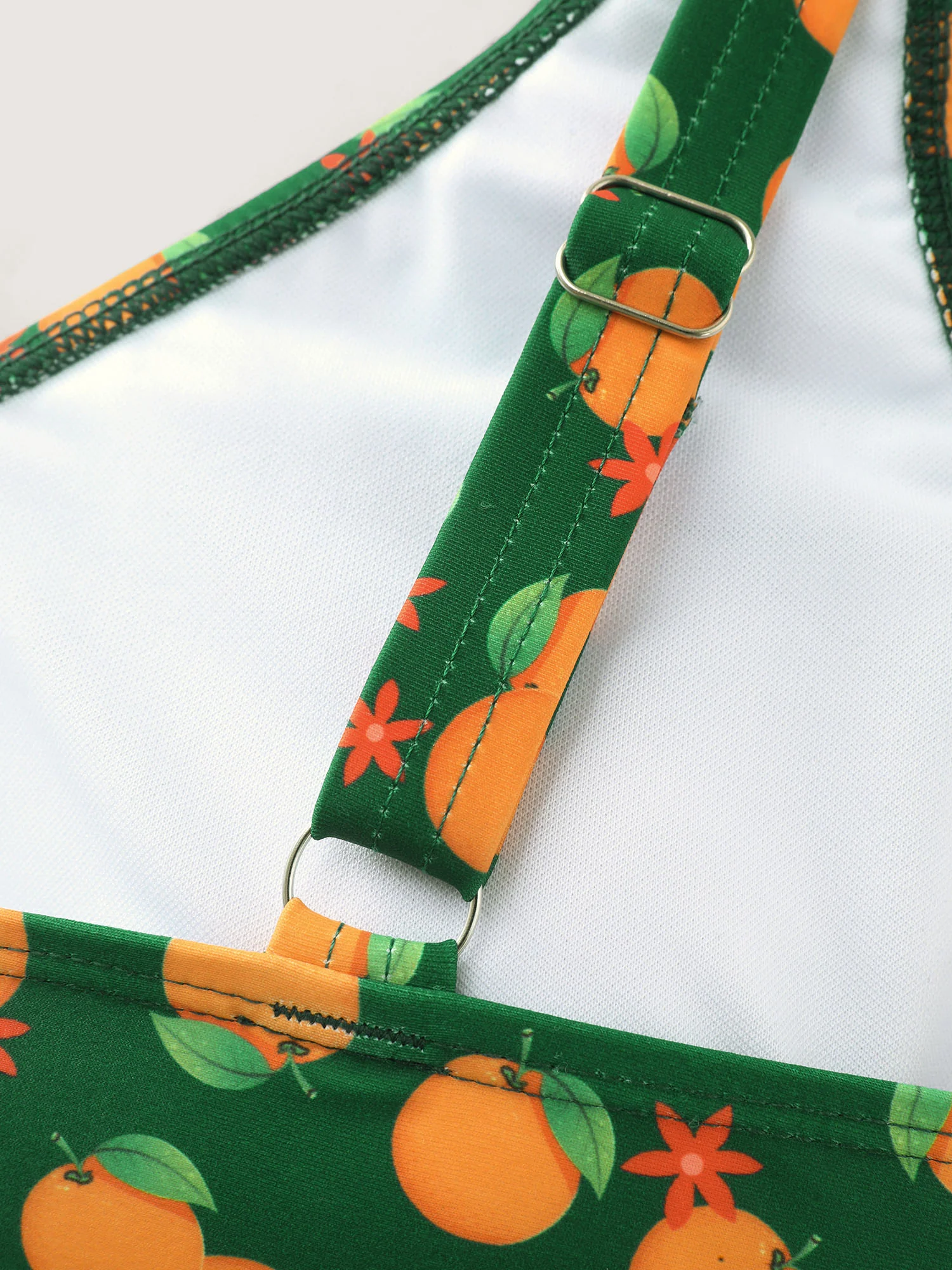 Citrus Print Adjustable Fit Ruffled Bikini Top - Image 6