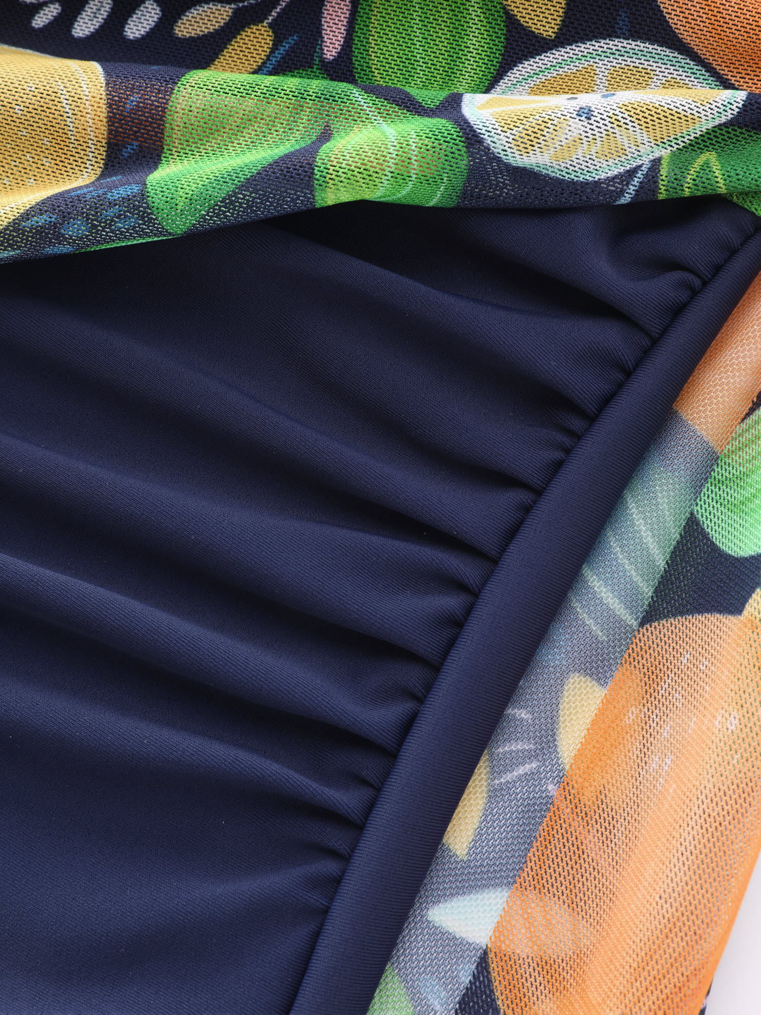 Citrus Print Split Hem Swim Dress - Image 11