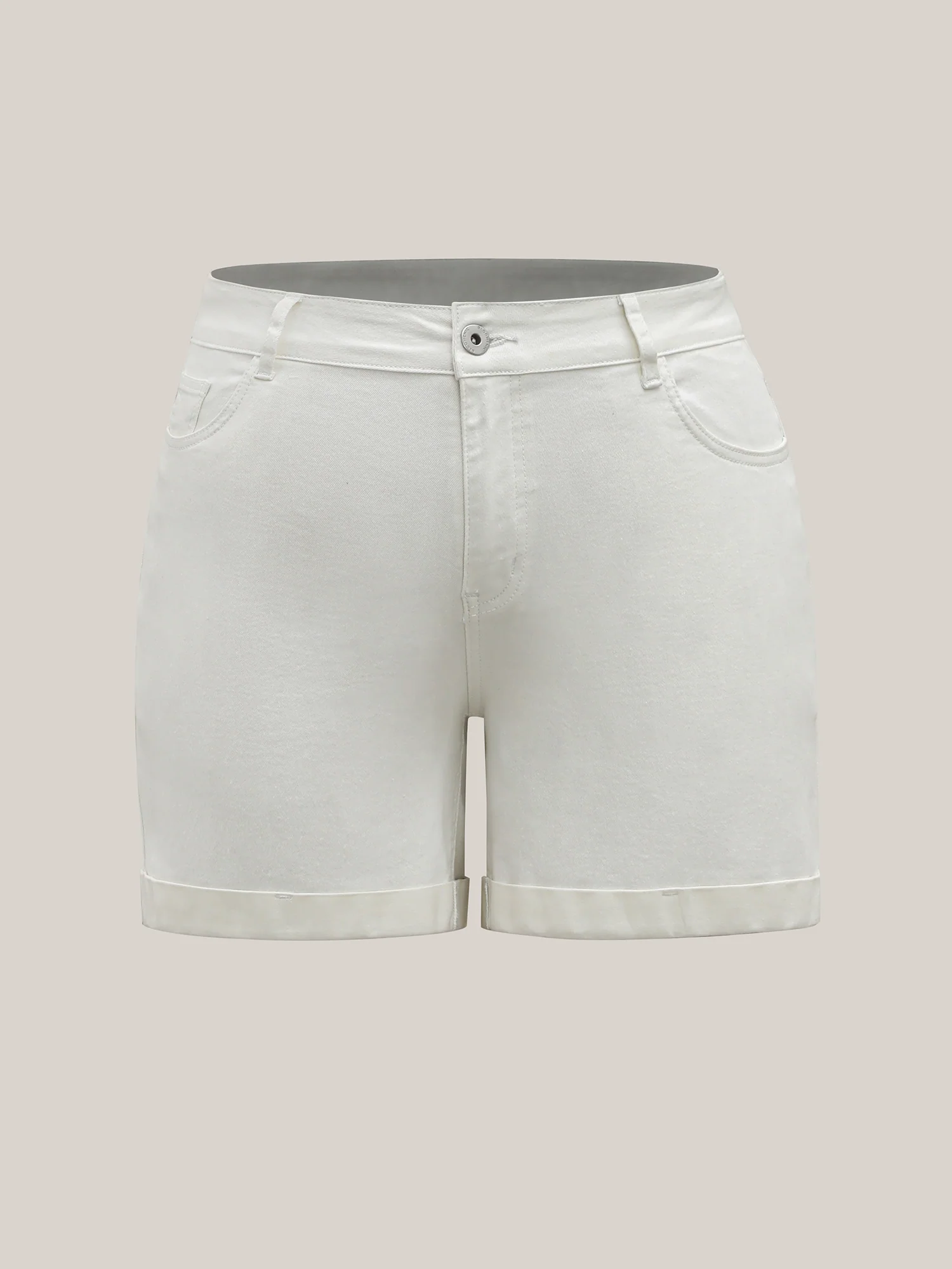 Classic Cut Denim Shorts - Image 7