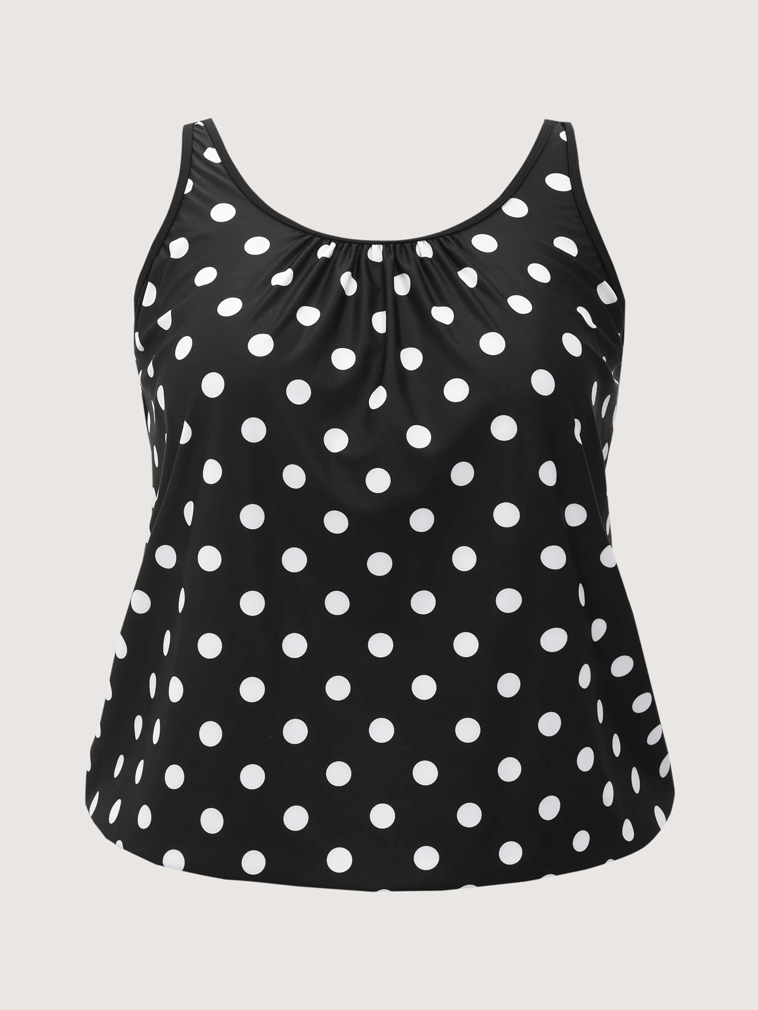 Classic Polka Dots Bust Support Swim Top - Image 6