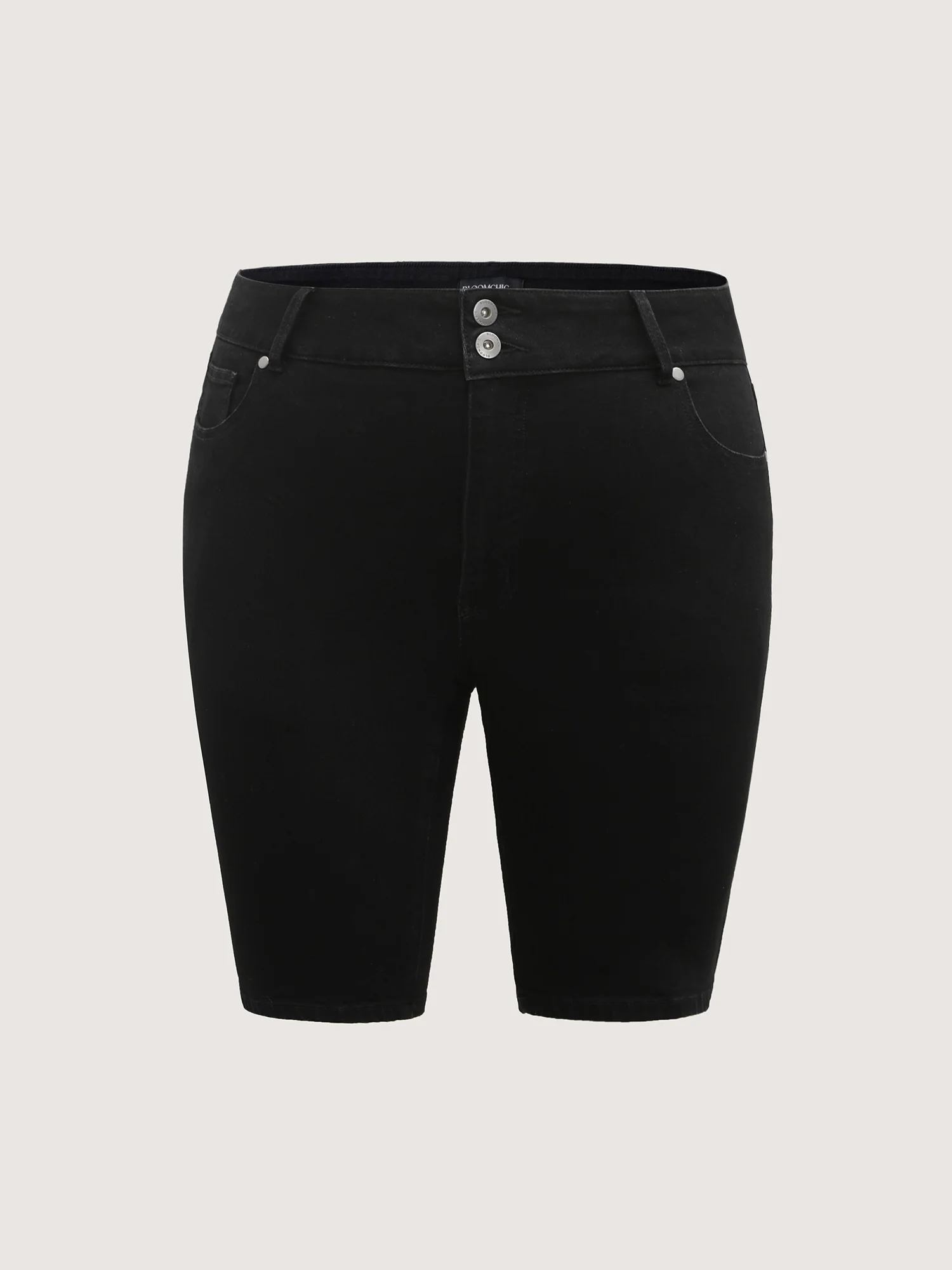 Classic Skinny-Fit Denim Shorts - Image 7