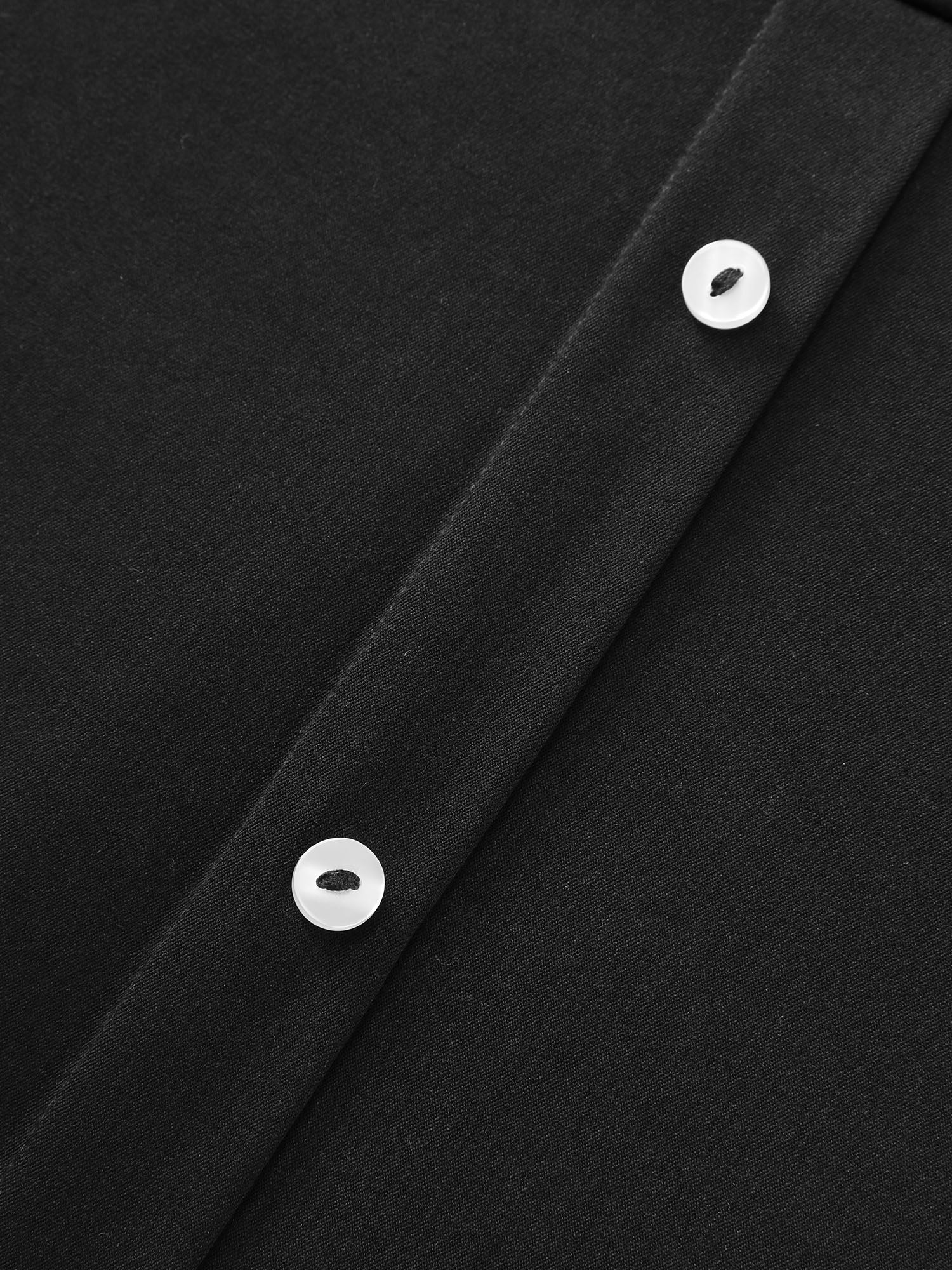 Classic Waist-Tie Pockets Midi Shirt Dress - Image 6