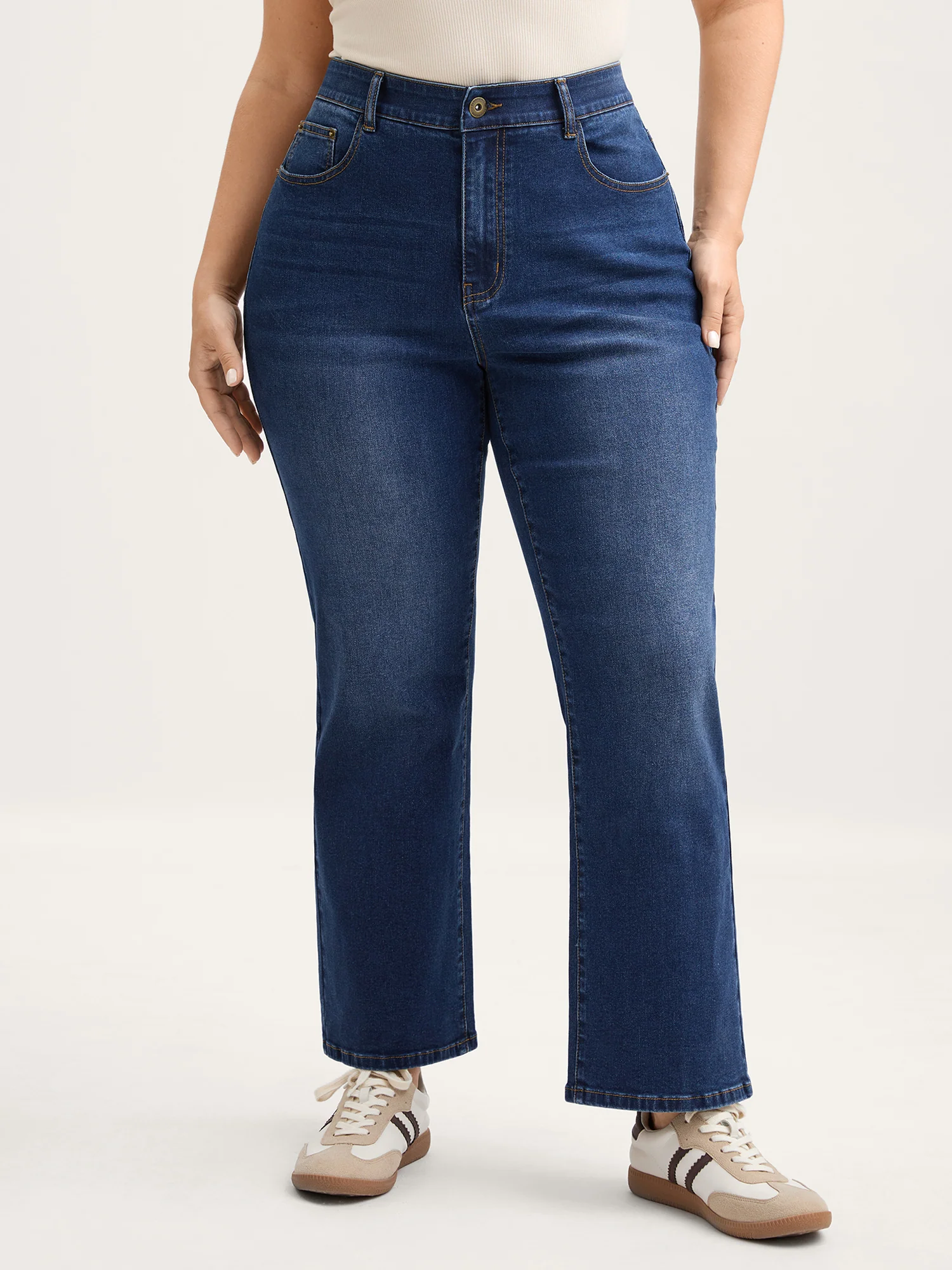Classic High-Rise Straight-Leg Jeans - Image 2