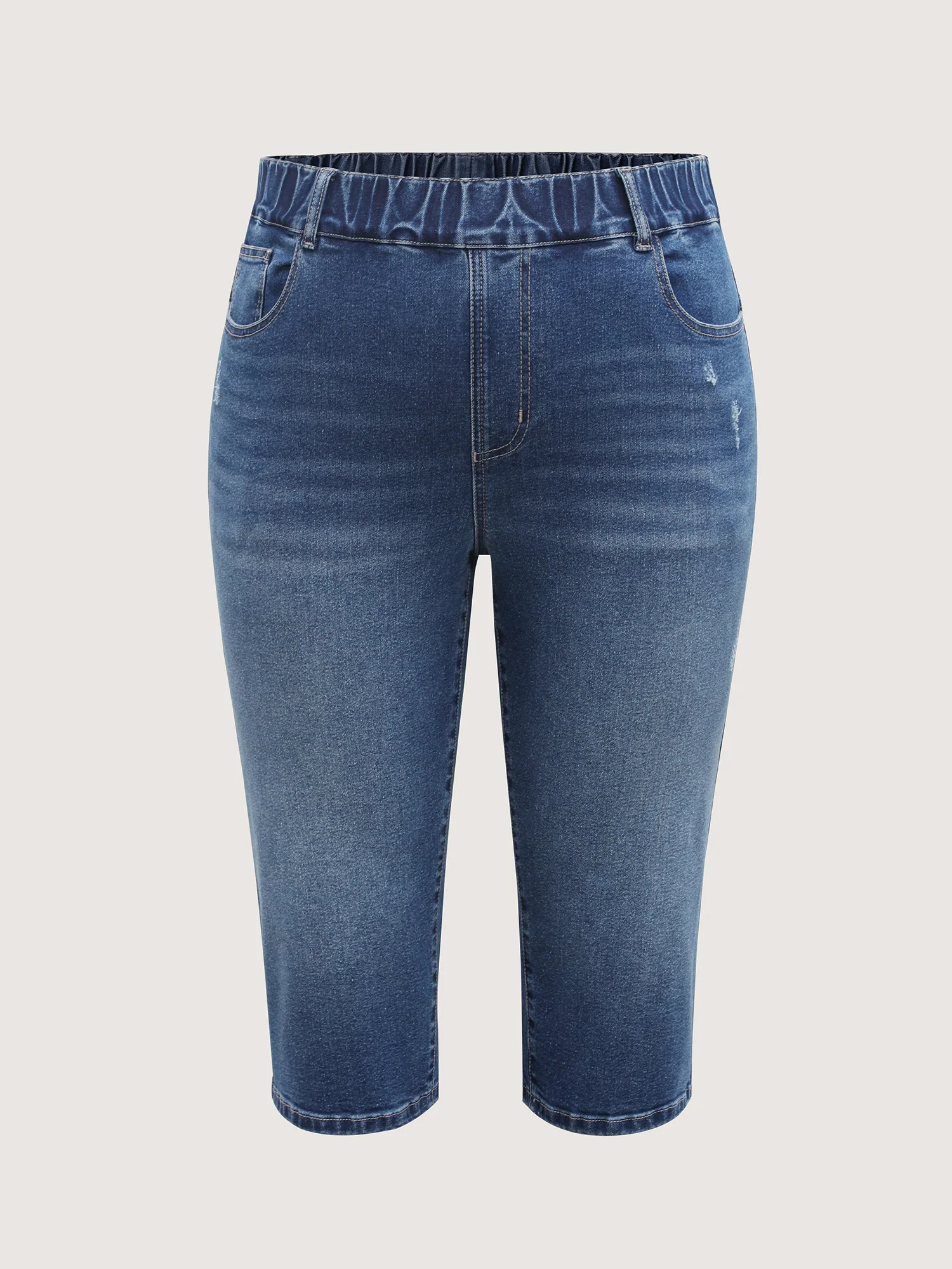 Classic Wash Stretchy Waist Skinny-Fit Jeans - Image 7