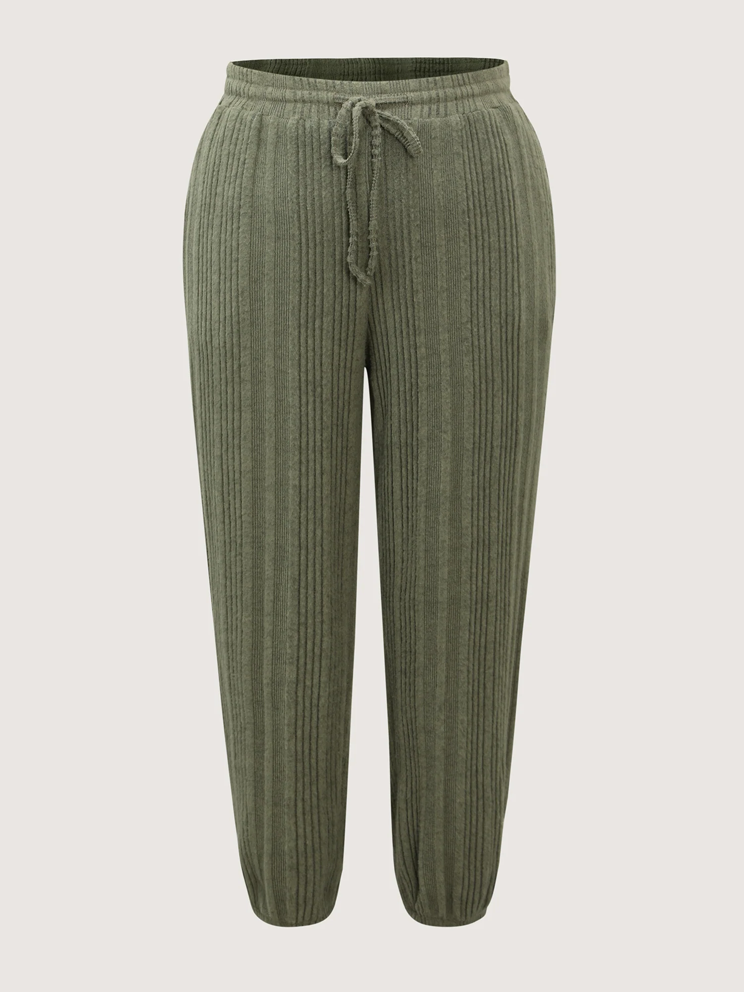 Color Blend Knit Drawstring Lounge Bottoms - Image 8