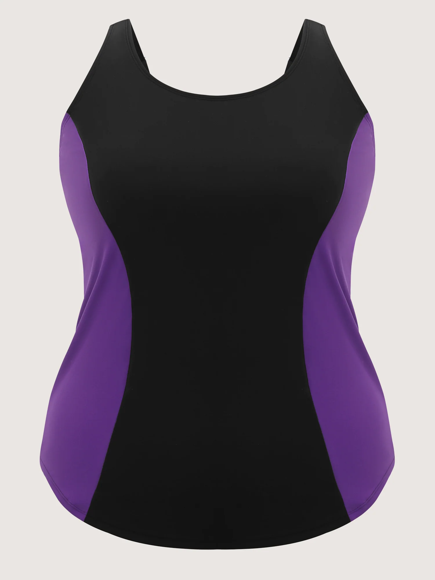 Color Block Adjustable Swim Top - Image 7