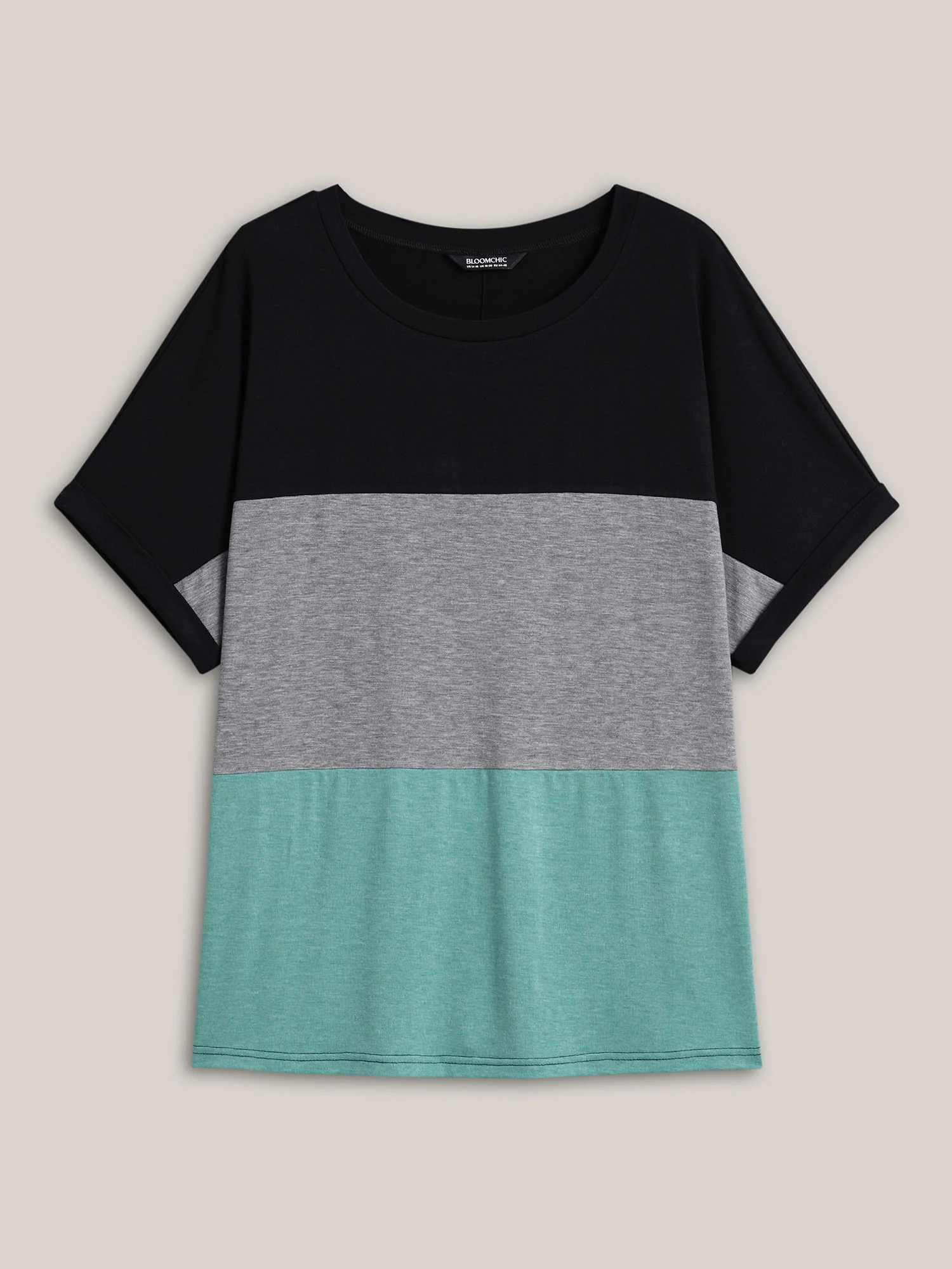 Color Block Dolman Sleeve T-Shirt - Image 8