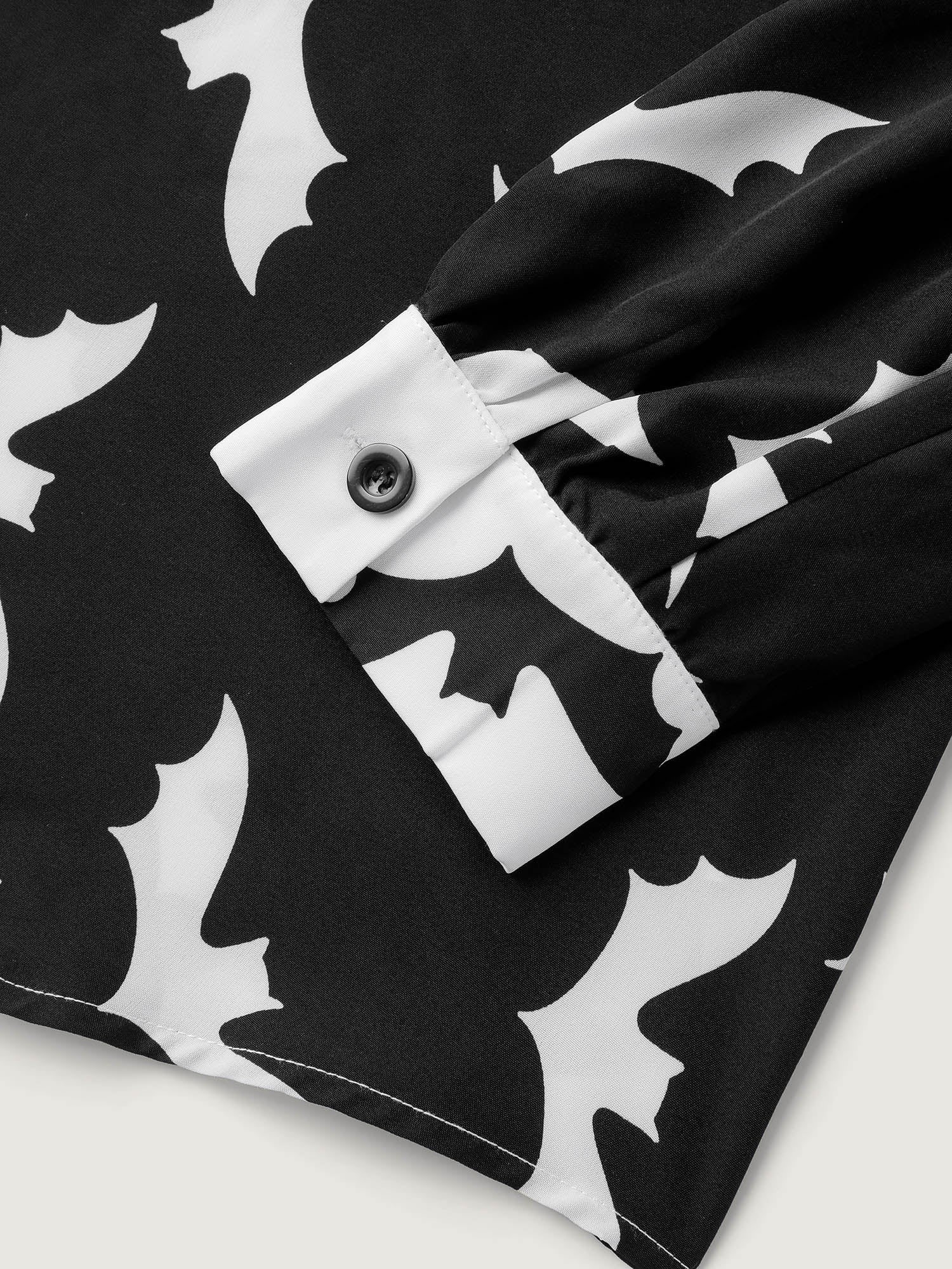 Color Block Flying Bats Button-Down Shirt - Image 7