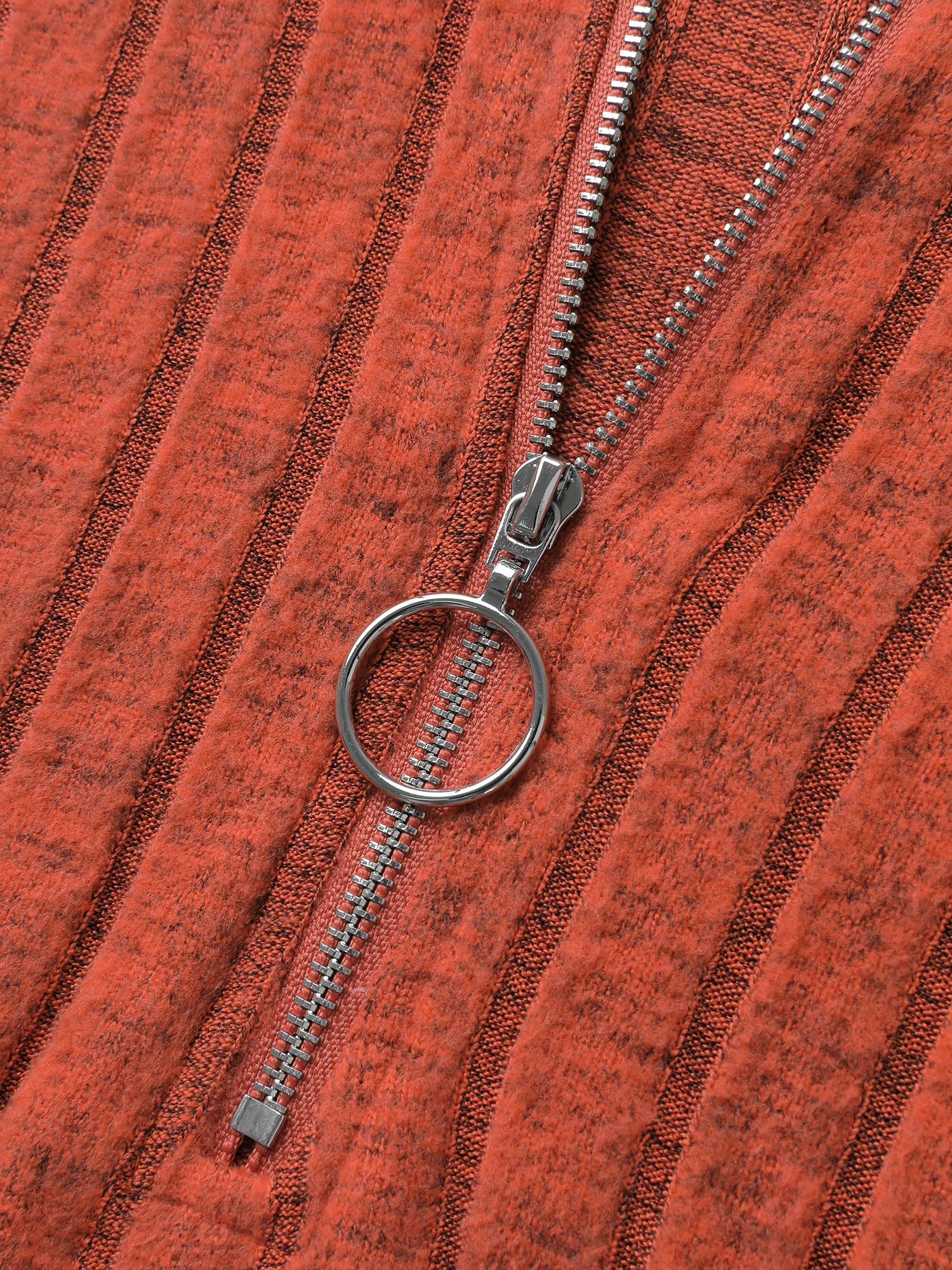 Color Block Half-Zipper Hoodie - Image 5