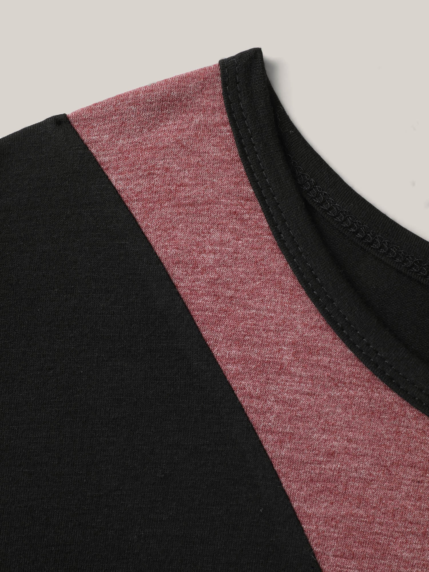 Color Block Ruched Drawstring T-Shirt - Image 5