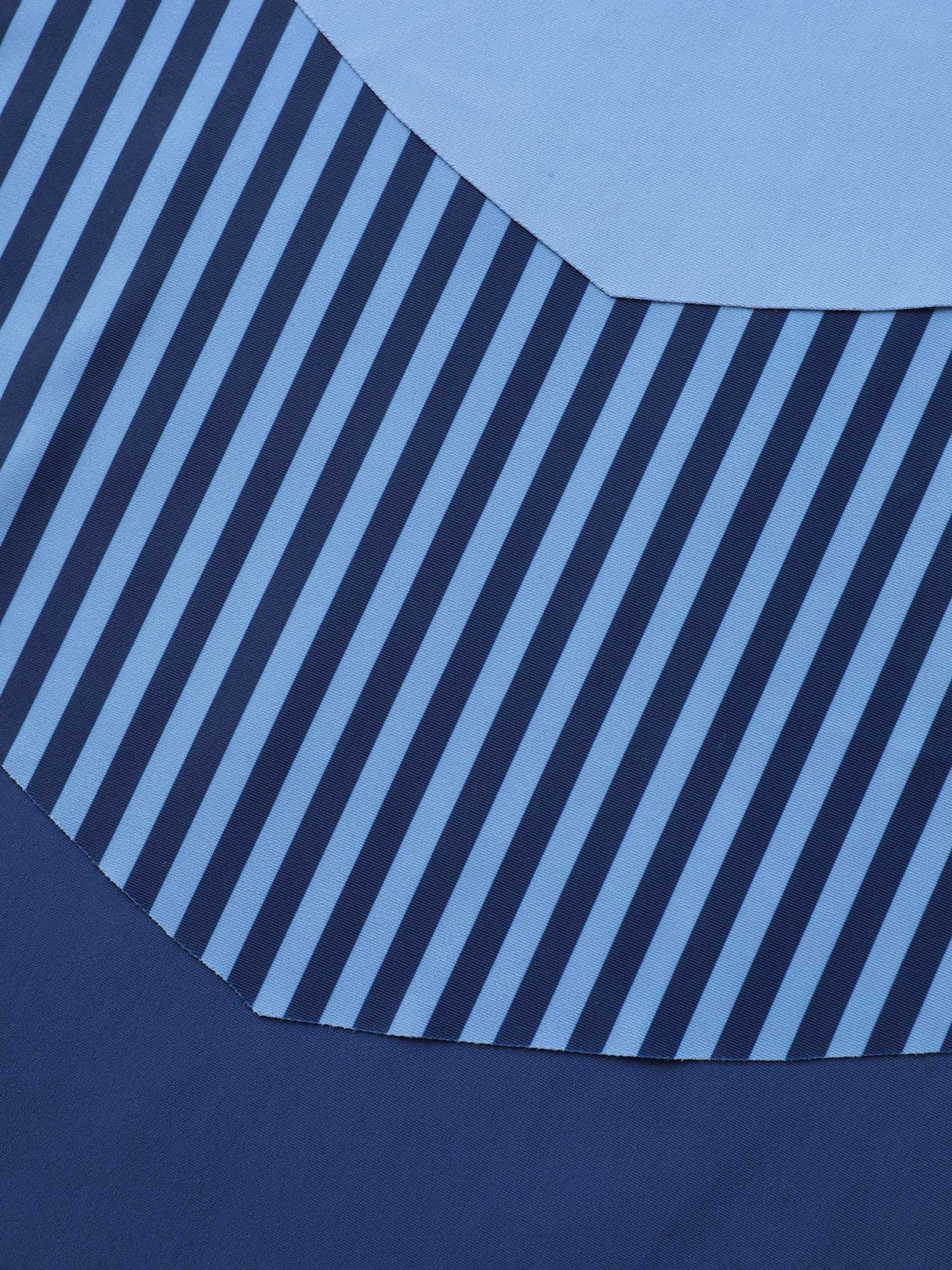 Color Block Ruffled Flared Swim Top - Image 6