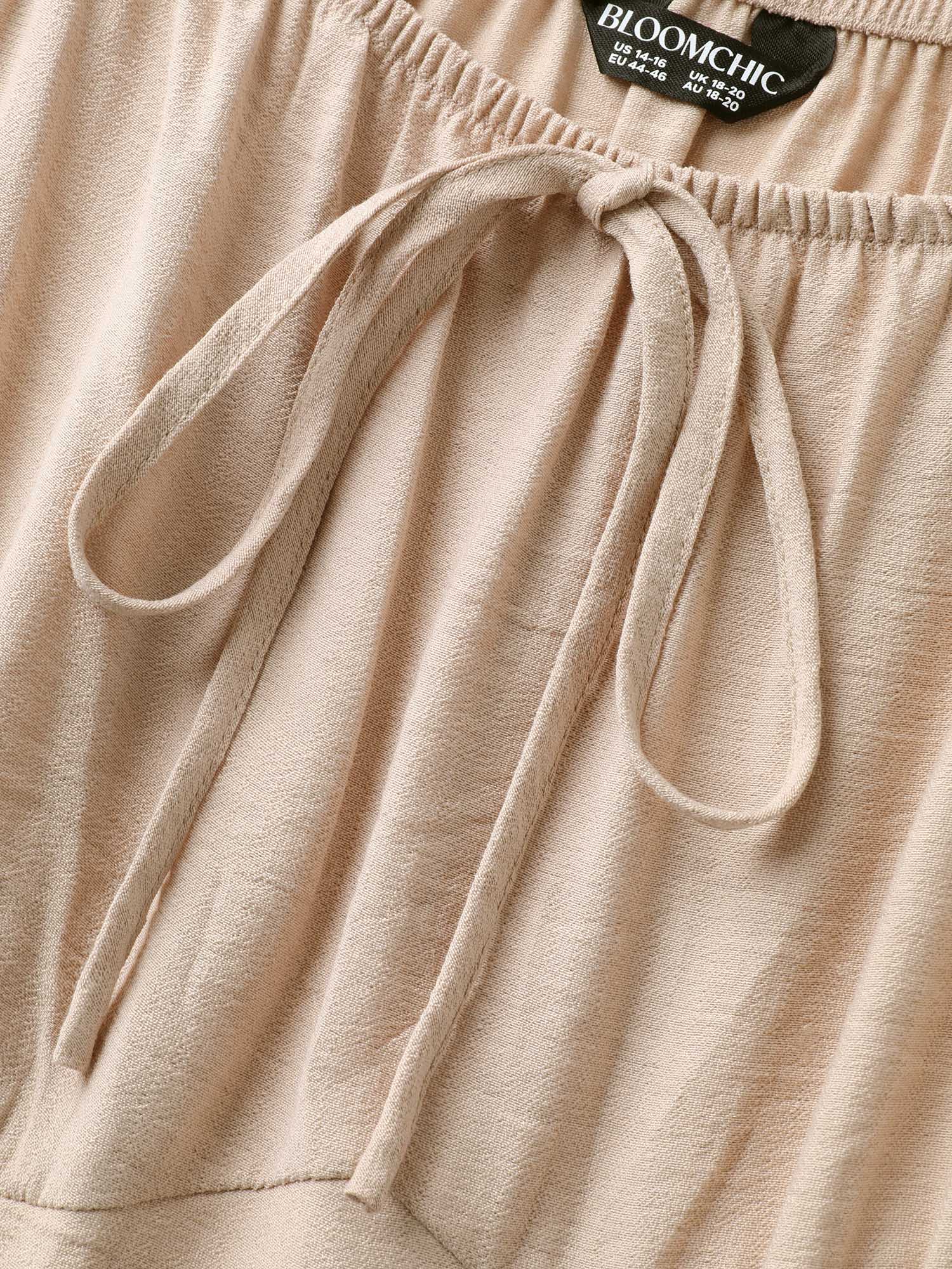 Color Block Tiered Waist-Cinched Midi Dress - Image 6