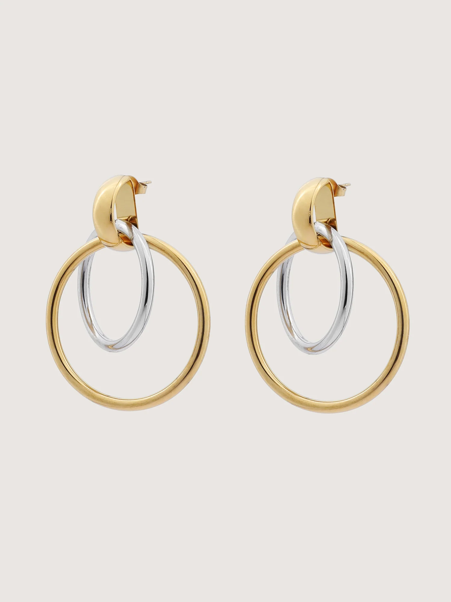Color Contrast 18K Luxe Drop Earrings - Image 3