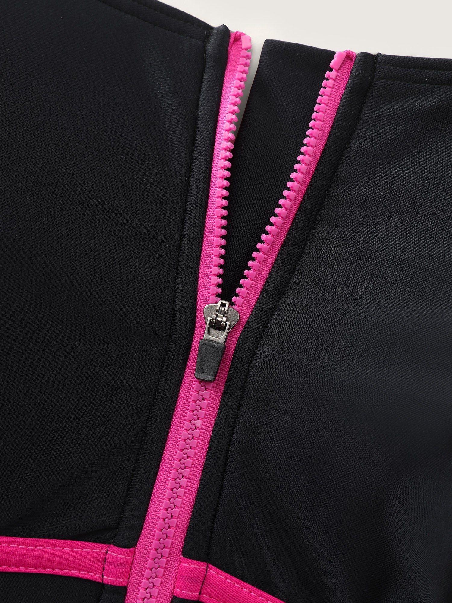 Color Contrast Adjustable Pocket One-Piece Swimsuit - Image 7