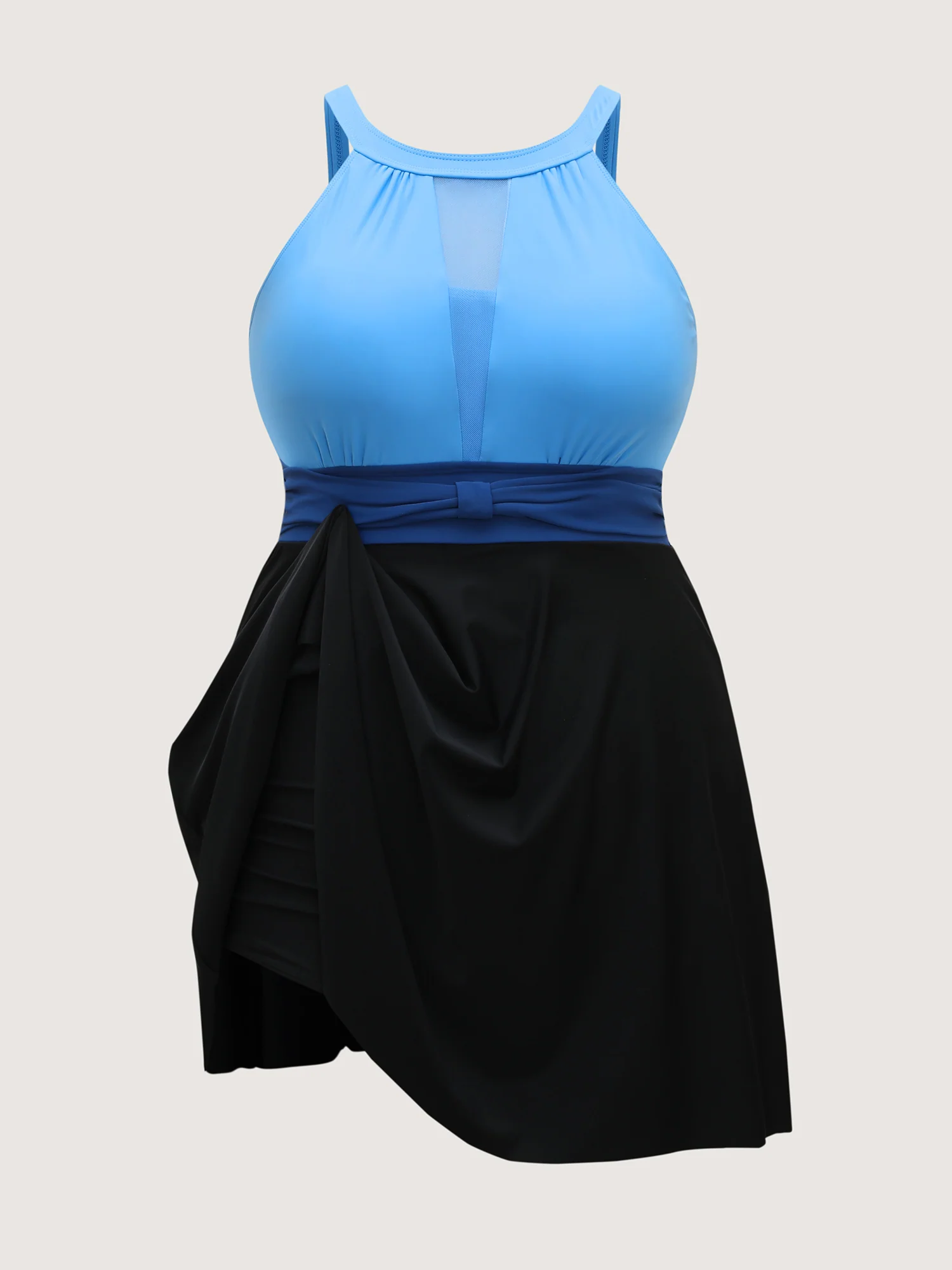 Color Contrast Adjustable Swim Dress - Image 9
