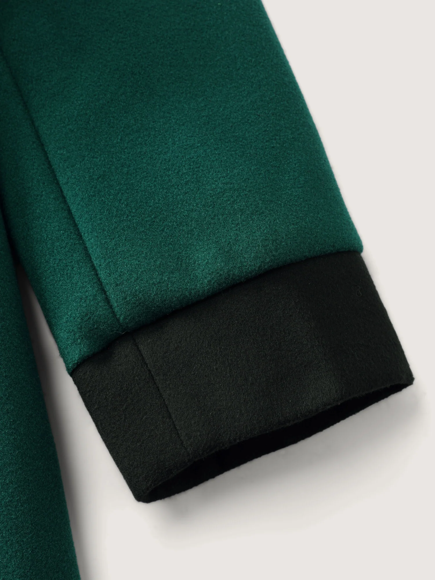 Color Contrast Belted Lined Coat - Image 7
