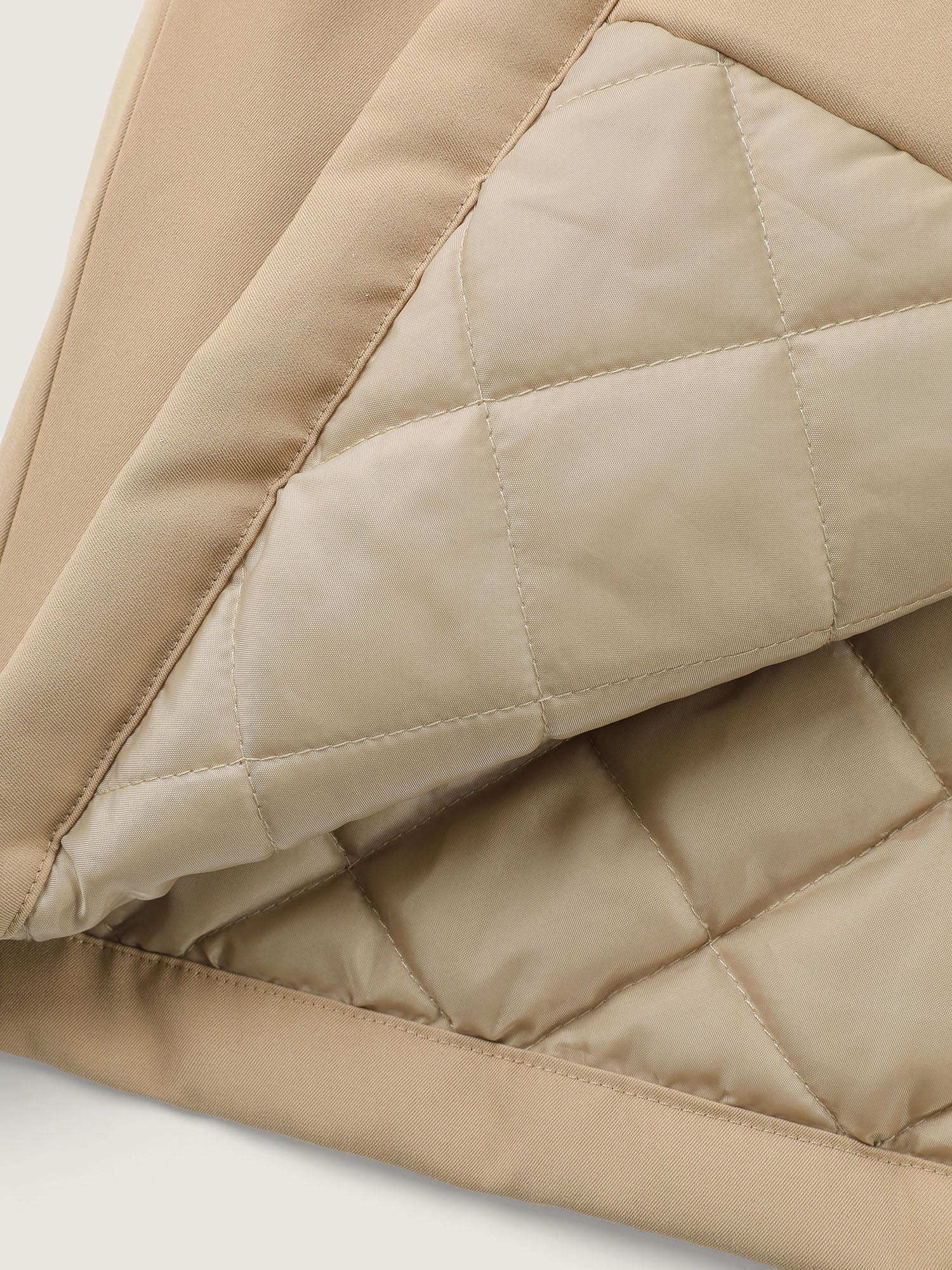 Color Contrast Button Quilted Jacket - Image 7