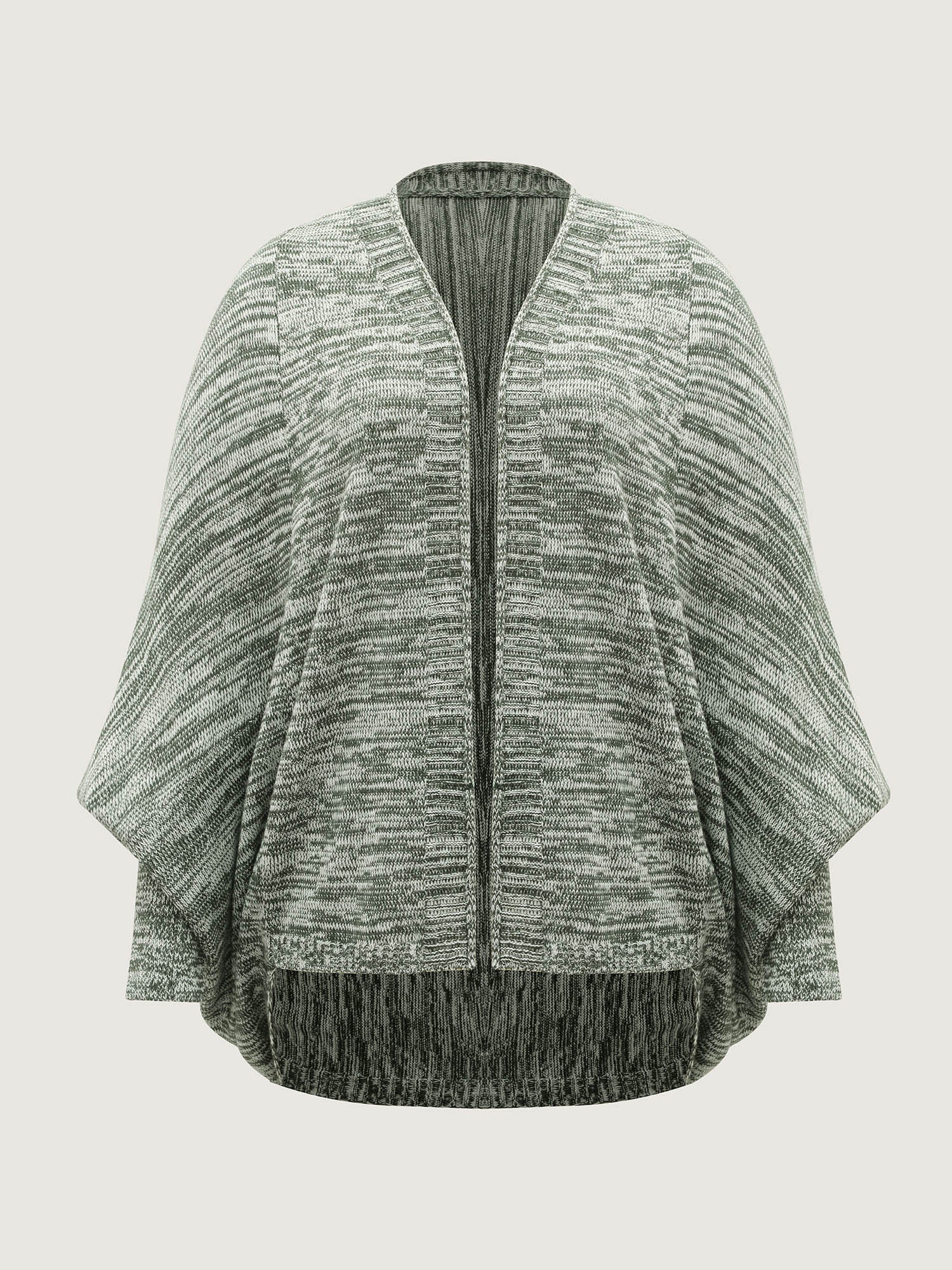 Color Contrast Dolman Sleeve Knit Cardigan - Image 7