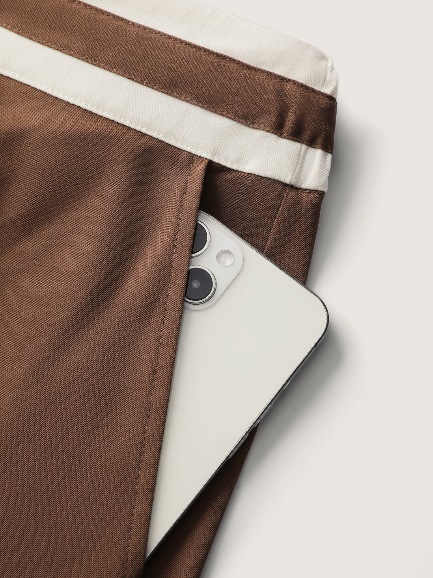 Color Contrast Drawstring Wide-Leg Pants - Image 6