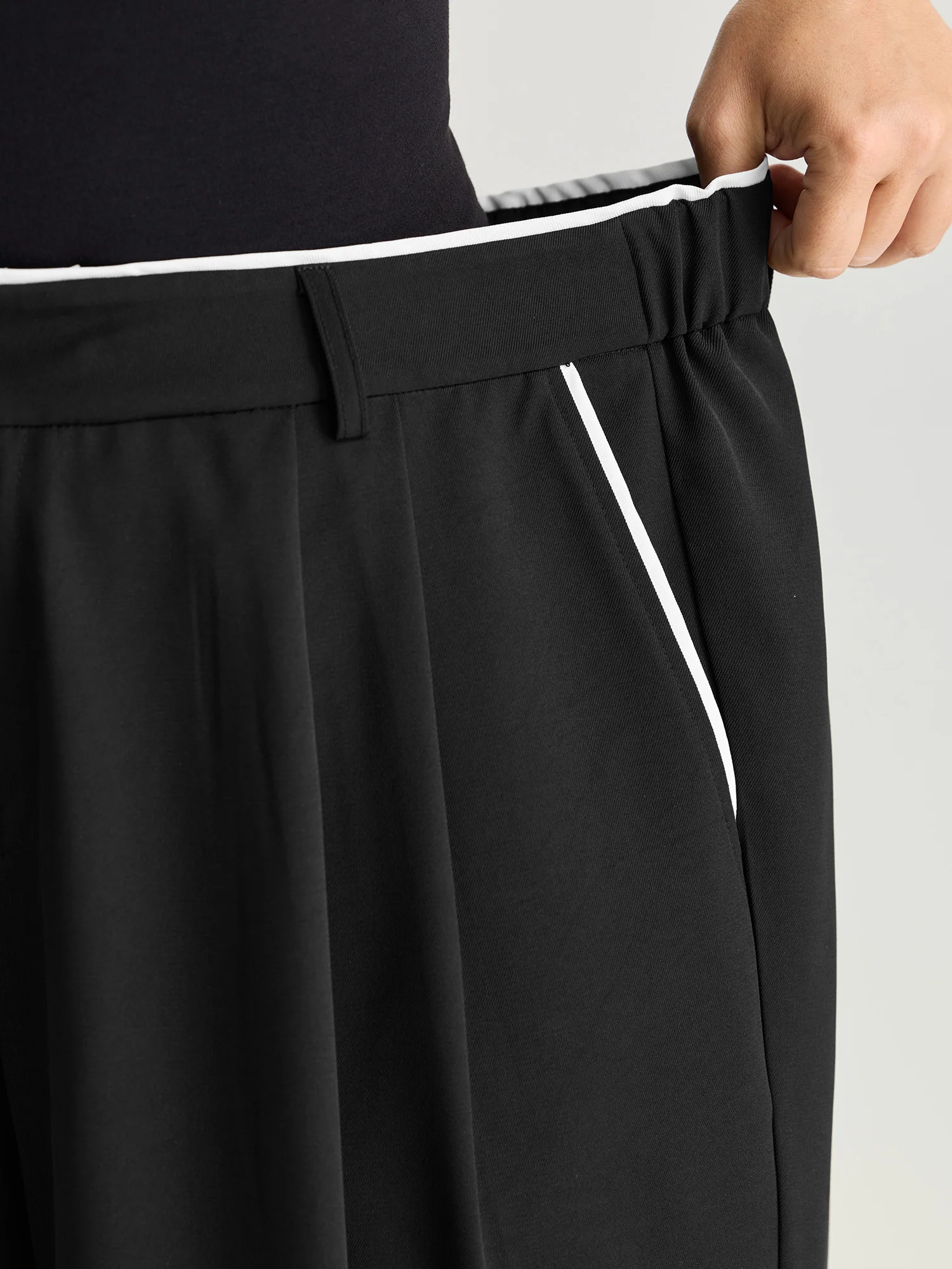 Color Contrast Edge Straight-Leg Pants - Image 4