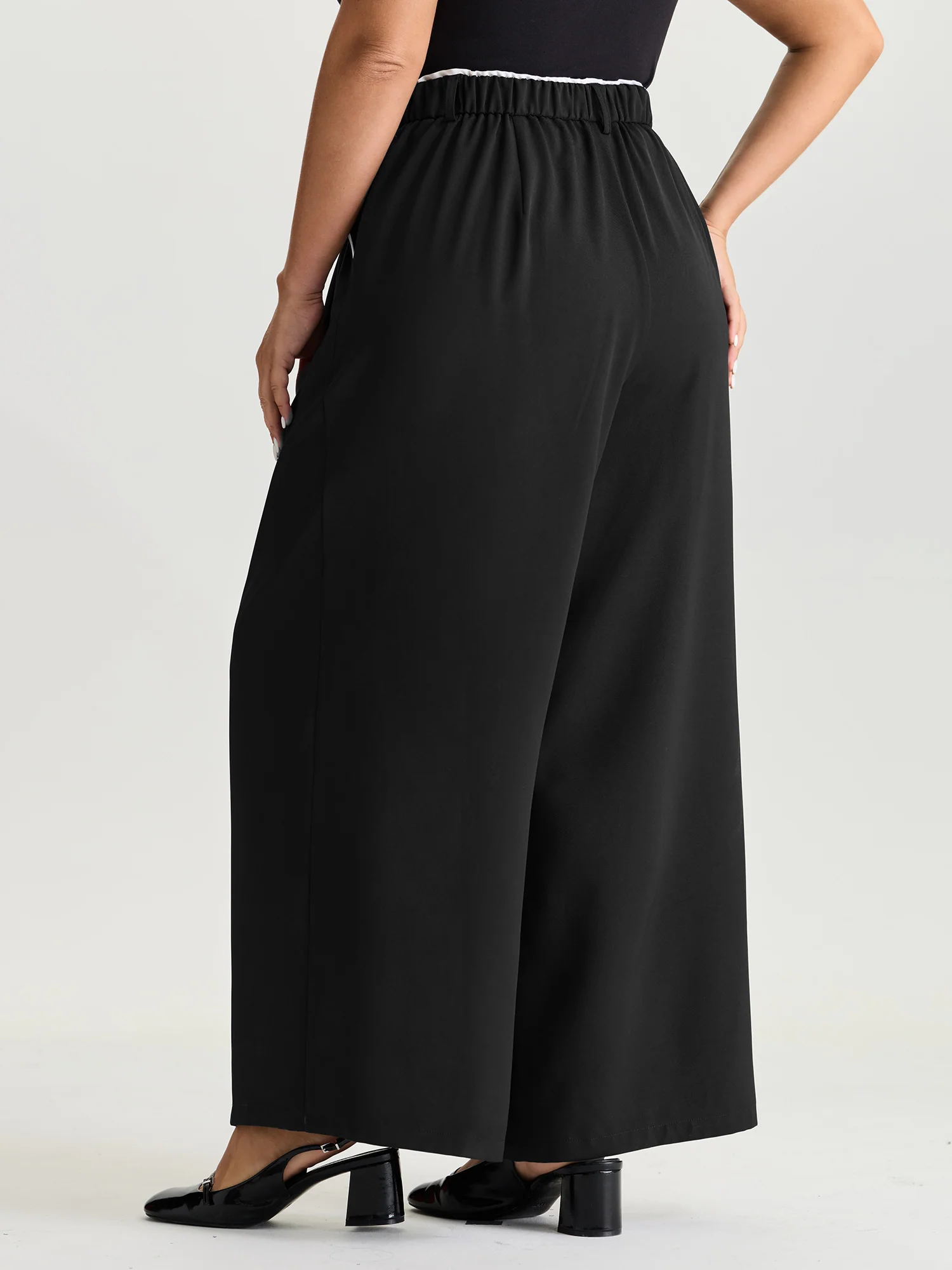 Color Contrast Edge Straight-Leg Pants - Image 5