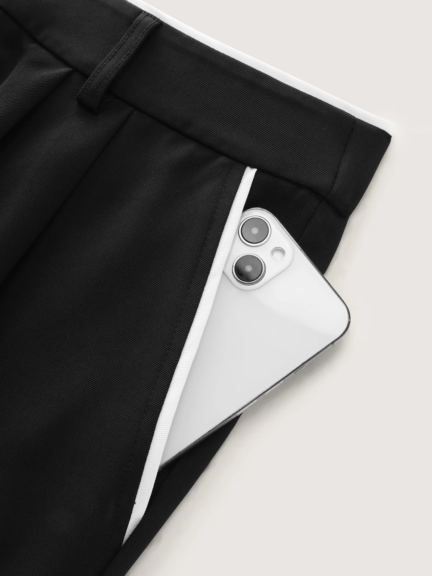 Color Contrast Edge Straight-Leg Pants - Image 7
