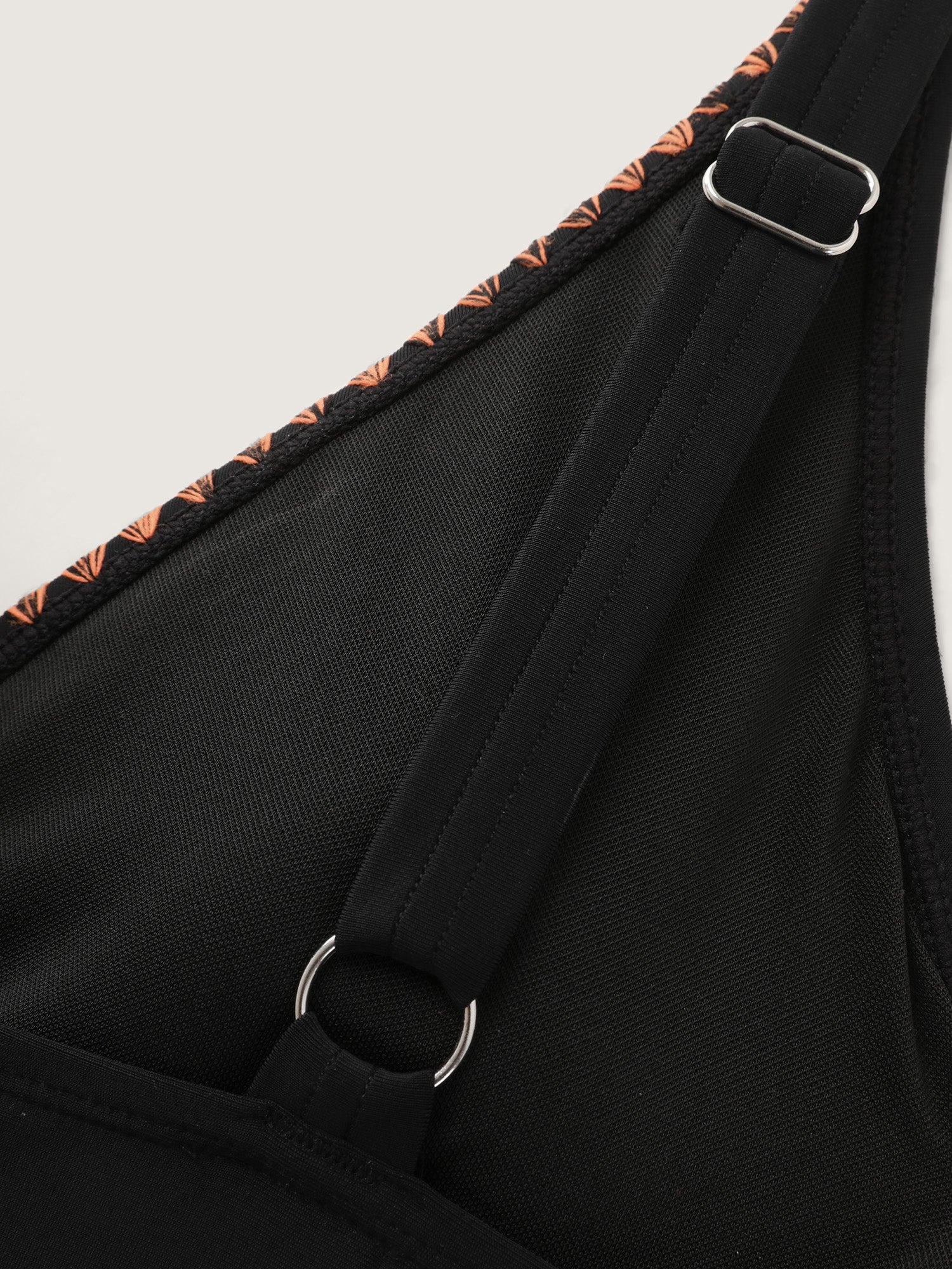 Color Contrast Edges Surplice Neck Bikini Top - Image 7