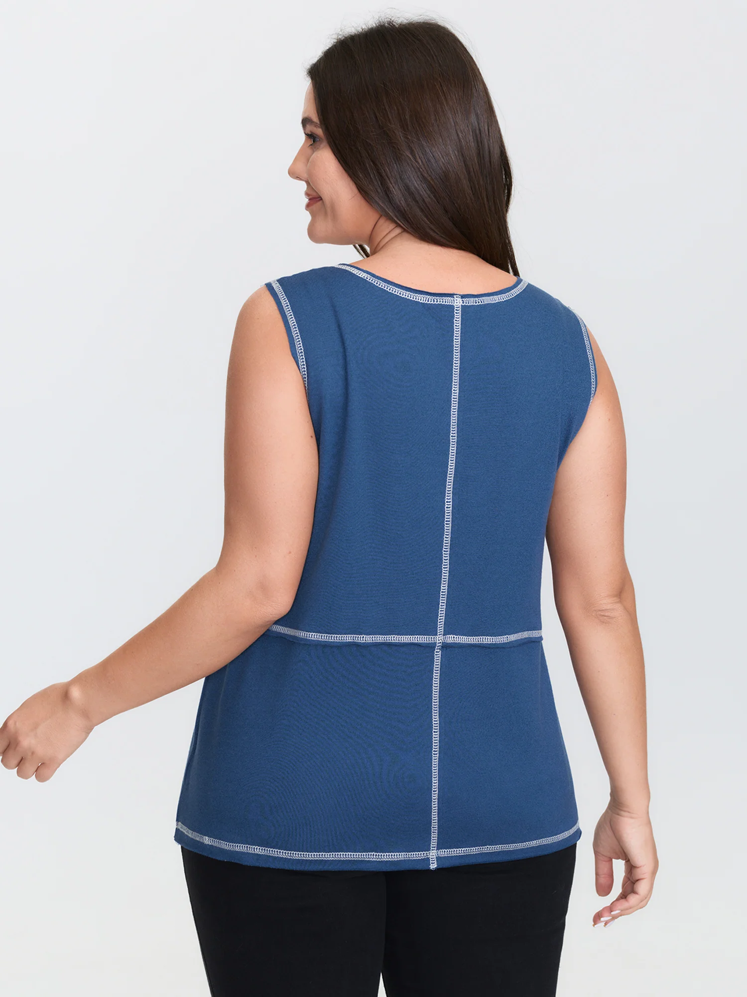 Color Contrast Edges Tank Top - Image 4