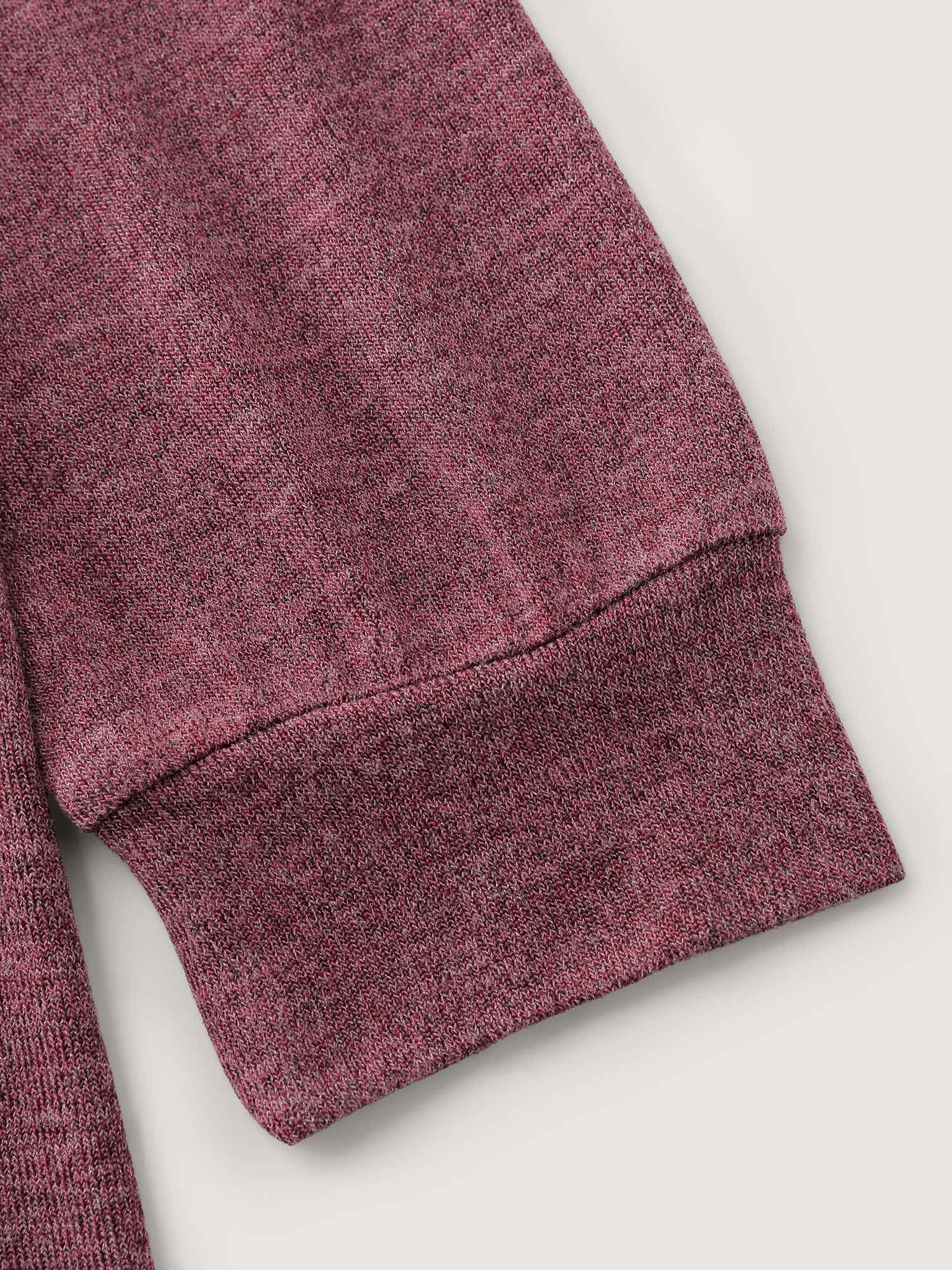 Color Contrast Fit Flared Knit Top - Image 6
