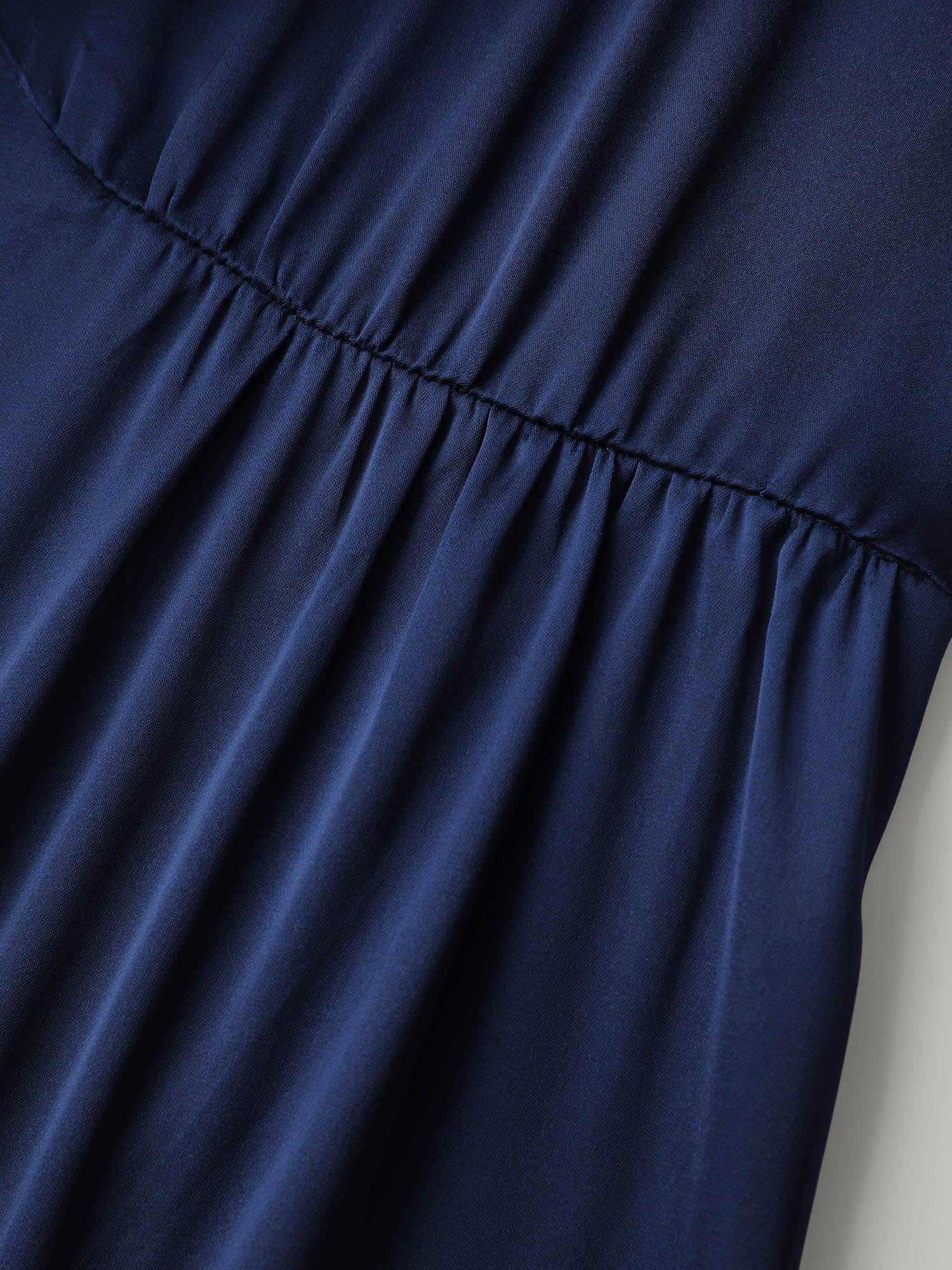 Satin Cut-Out Lace Deep Neckline Nightgown - Image 5