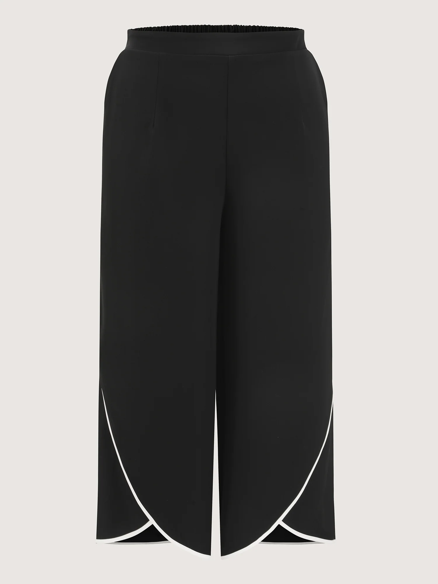 Color Contrast Petal Hem Pants - Image 6