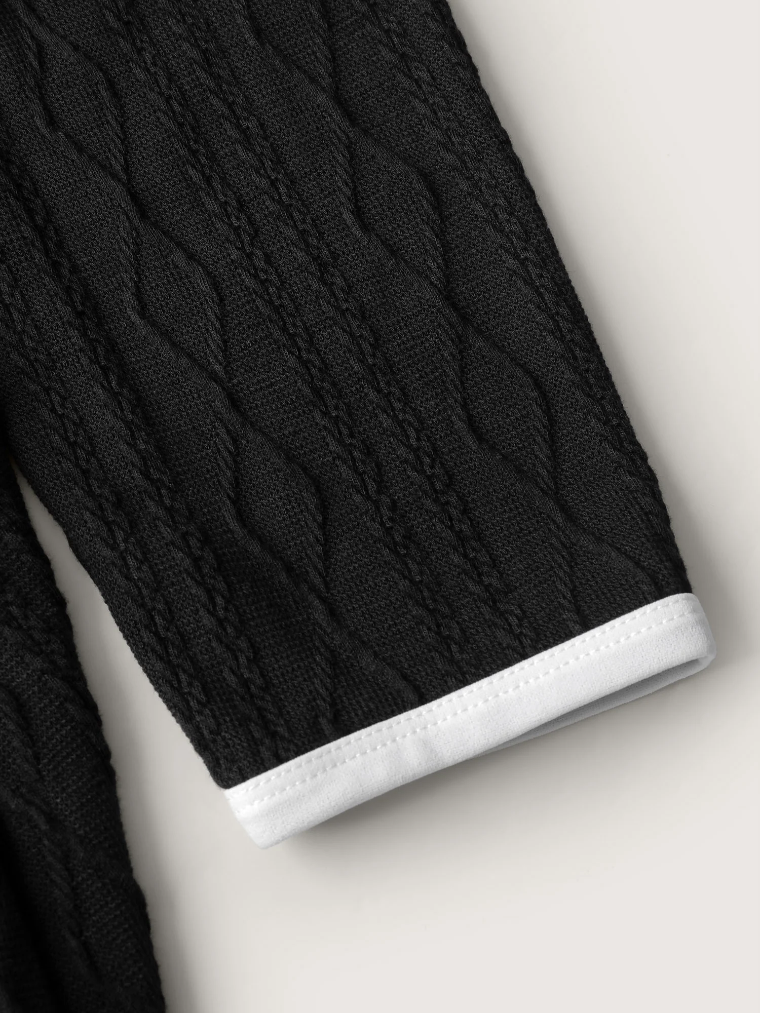 Color Contrast Pockets Knit Maxi Dress - Image 5