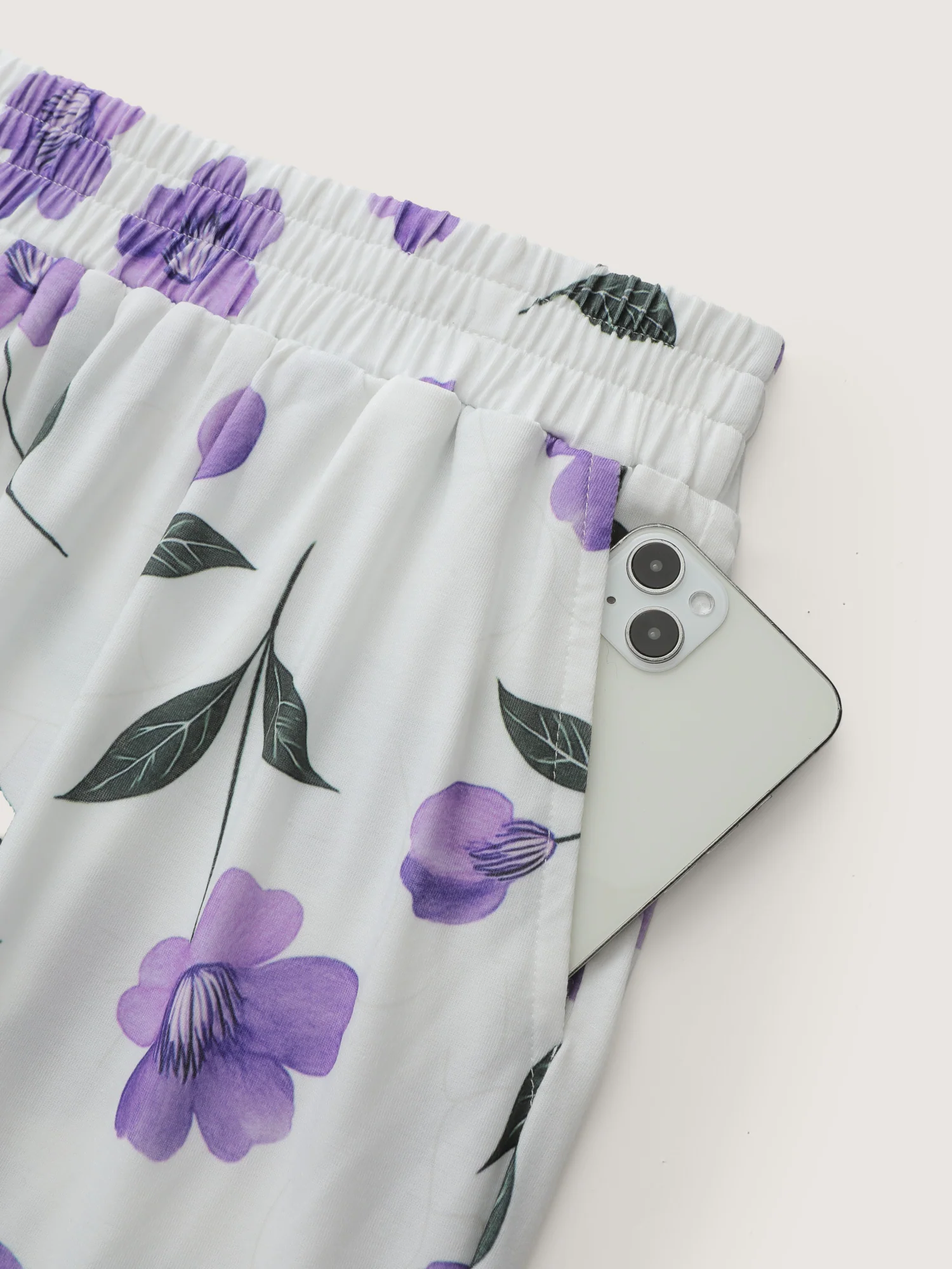 Color Contrast Pockets Loungewear Set - Image 12