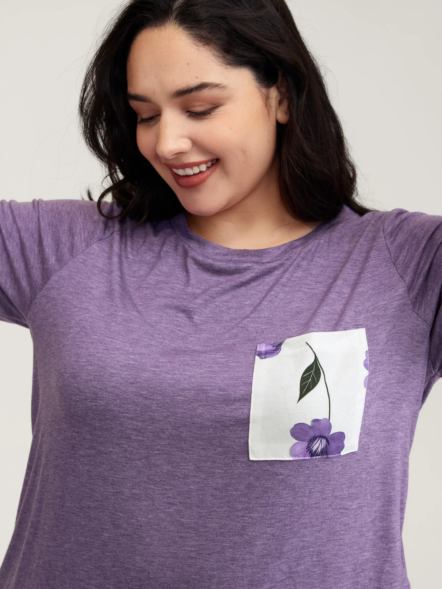 Color Contrast Pockets Loungewear Set - Image 3