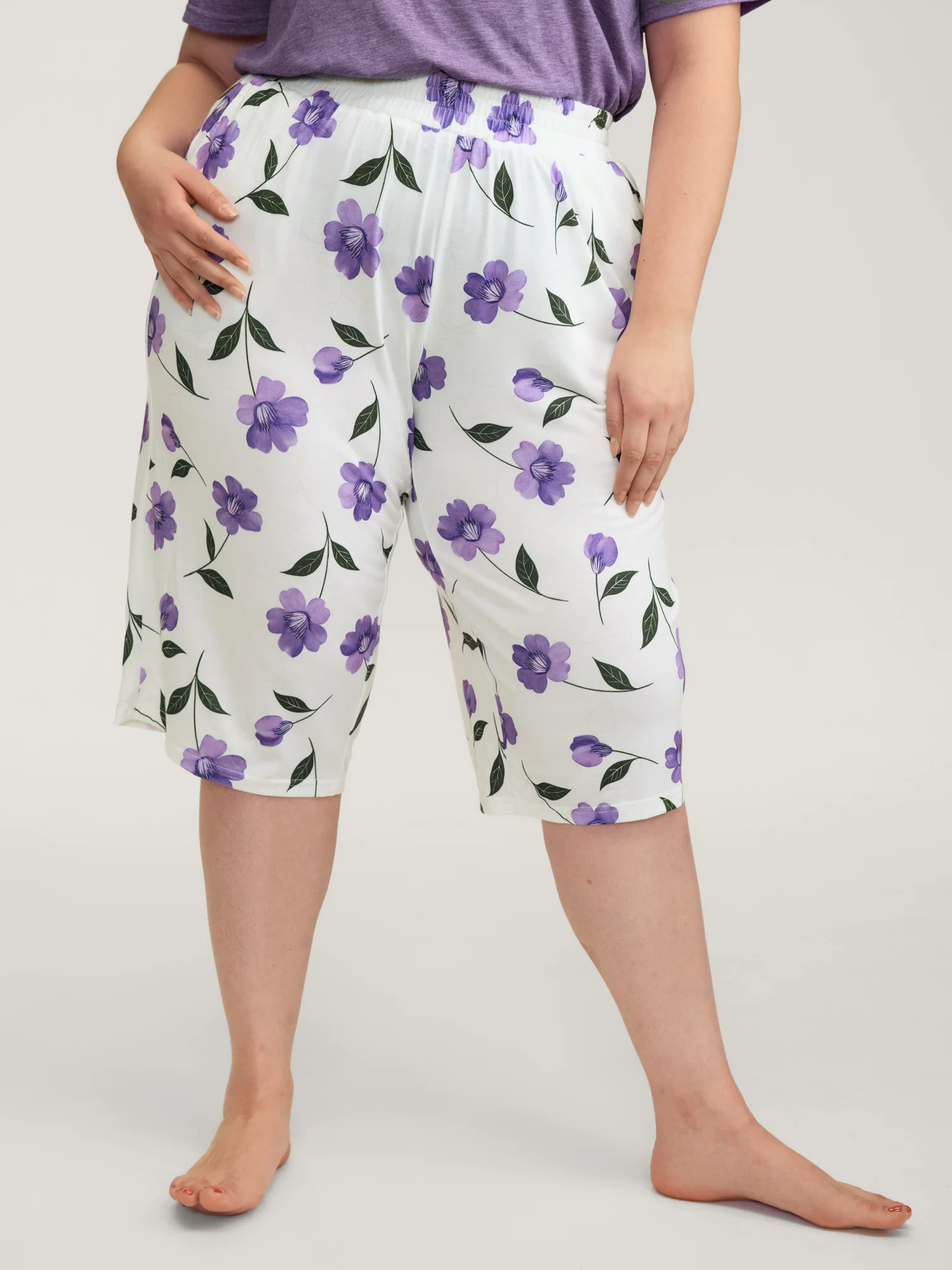 Color Contrast Pockets Loungewear Set - Image 4