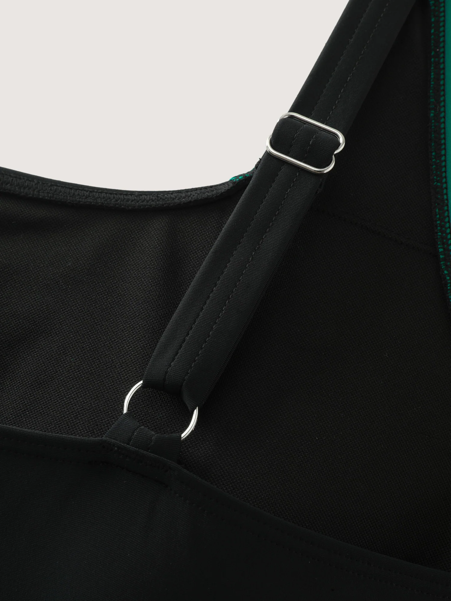 Color Contrast Pockets One-Piece Swimsuit - Image 7