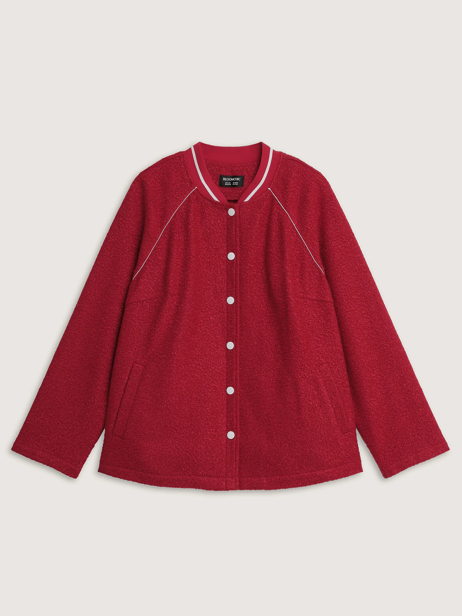Color Contrast Raglan Sleeve Jacket - Image 8