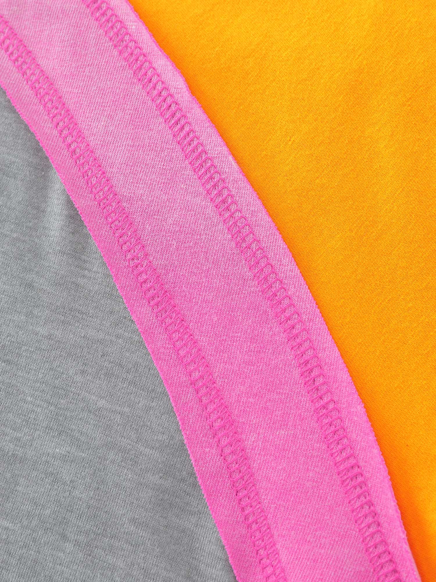 Color Contrast Raglan Sleeve T-Shirt - Image 7