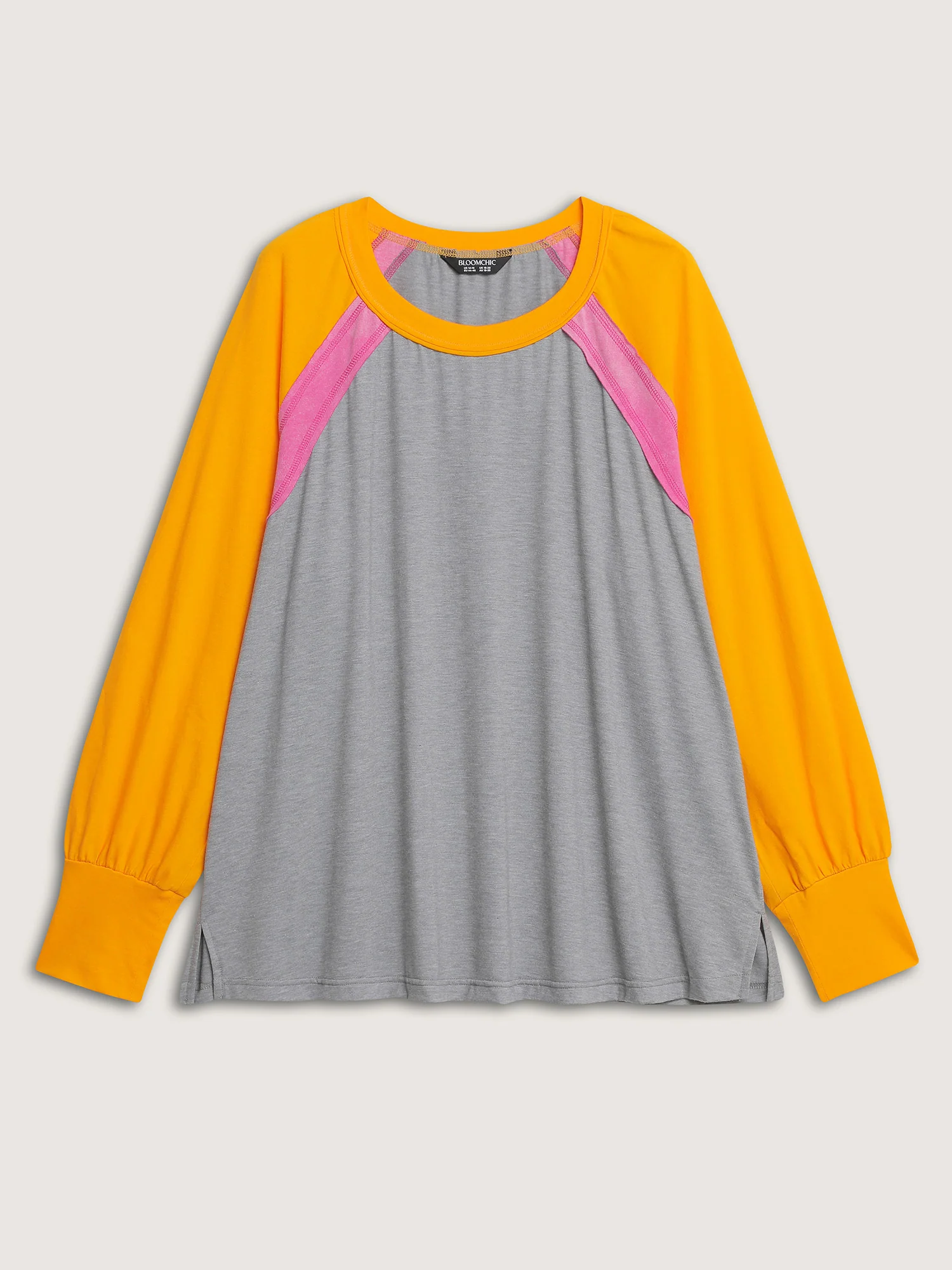 Color Contrast Raglan Sleeve T-Shirt - Image 8