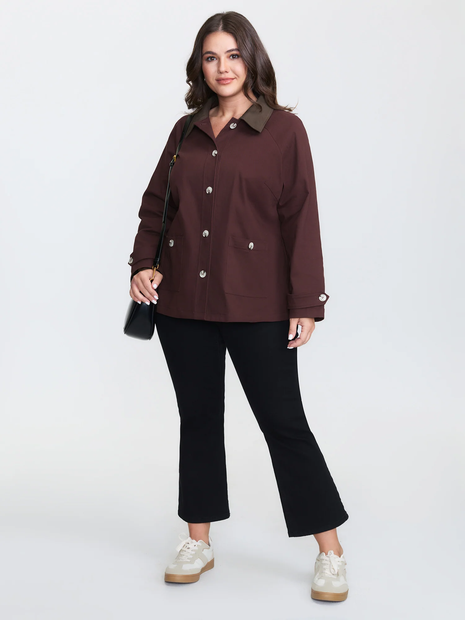 Color Contrast Relaxed-Fit Pockets Jacket - Image 2