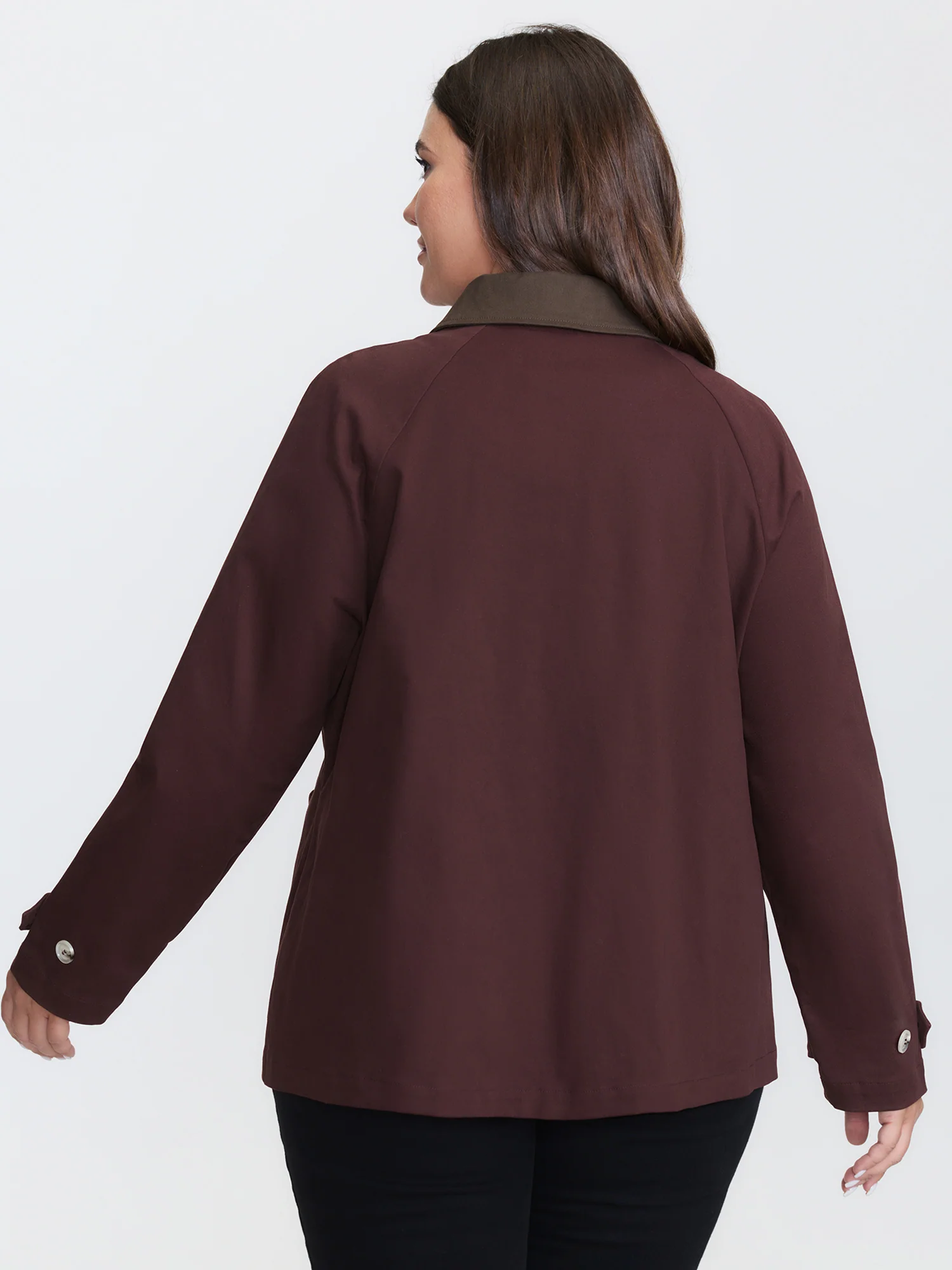 Color Contrast Relaxed-Fit Pockets Jacket - Image 4