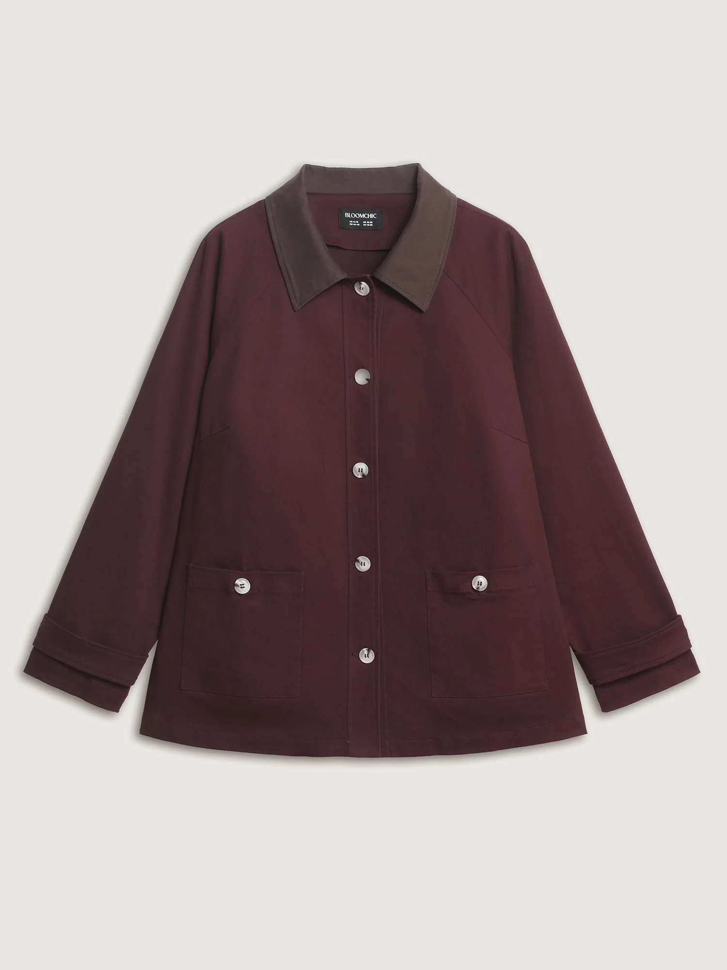 Color Contrast Relaxed-Fit Pockets Jacket - Image 8